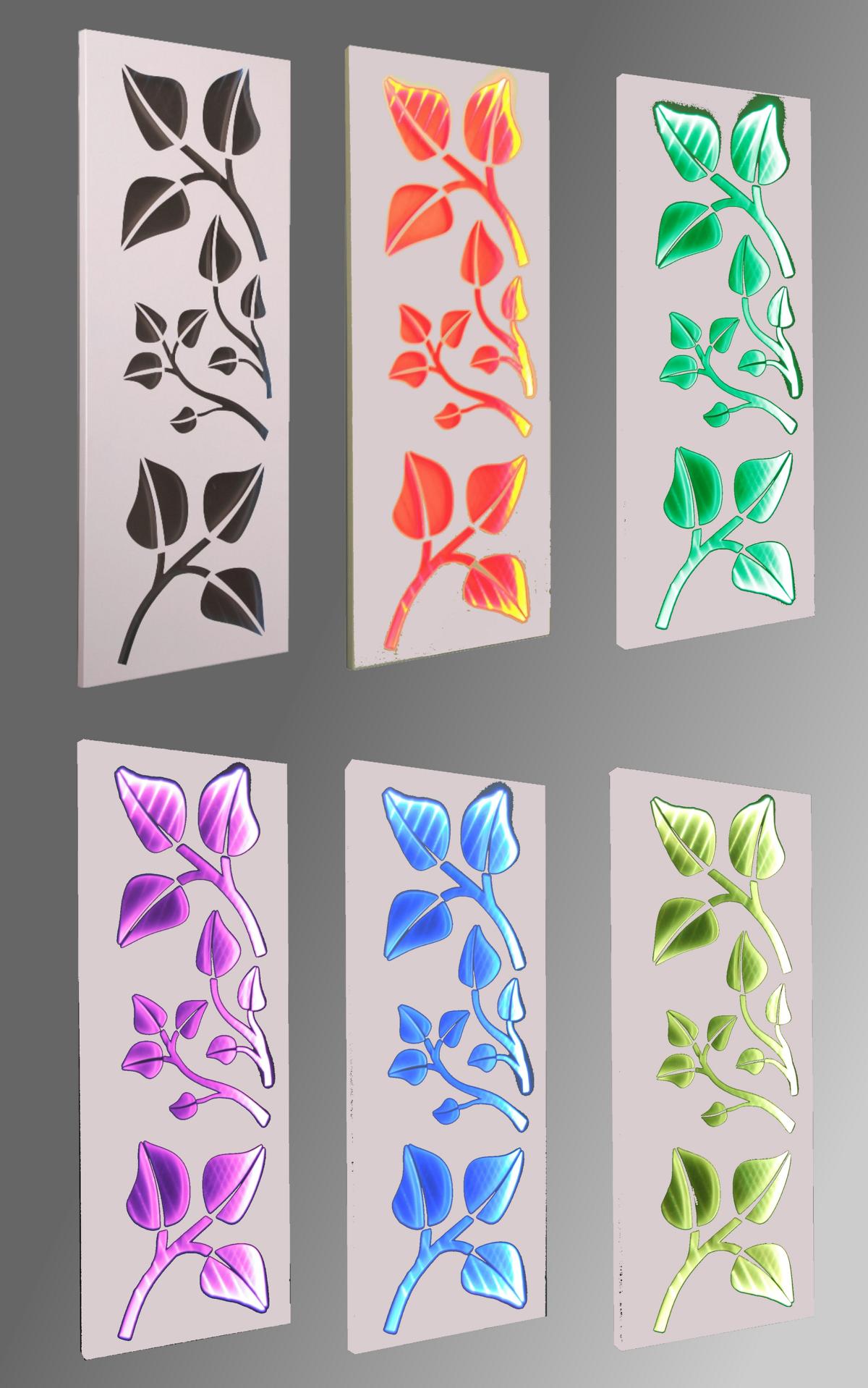 Badheizkörper mit LED Design Leaves 2 120x47cm 799 Watt weiß SZAGATO Designheizkörper Handtuchheizkörper mit Mittelanschluss Handtuchwärmer