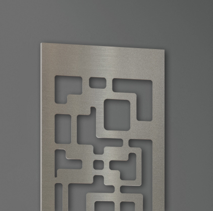 Garderobe Wandgarderobe Design Downtown 140x40cm Edelstahl matt SZAGATO Garderobe Metall Wand Garderobenpaneel Garderobenleiste Flurgarderobe Flur