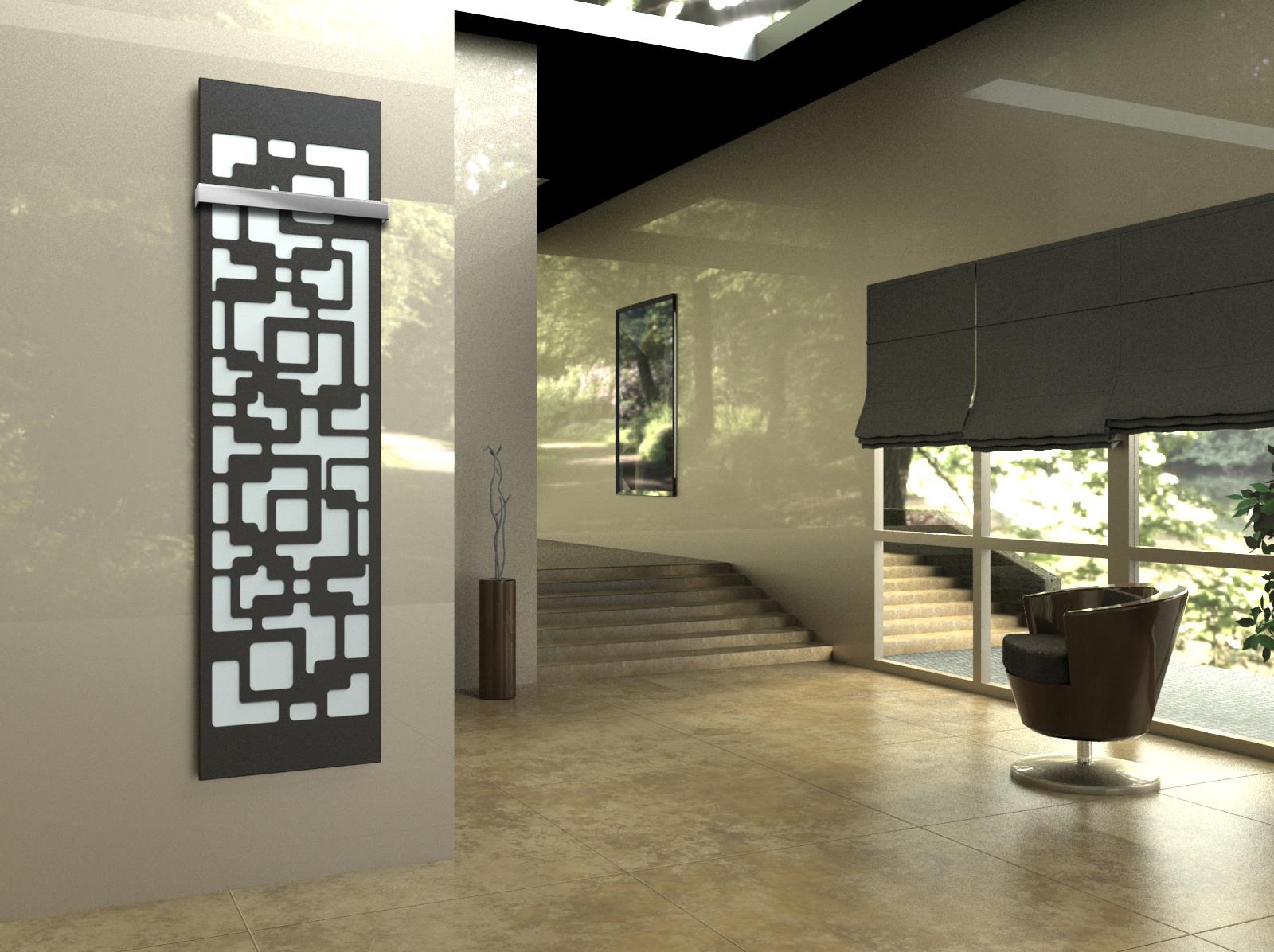 BADHEIZKÖRPER Design Downtown 3 180x47cm 1118 Watt anthrazit - moonstone (+1 Halter 50mm) SZAGATO Designheizkörper mit Mittelanschluss Handtuchwärmer