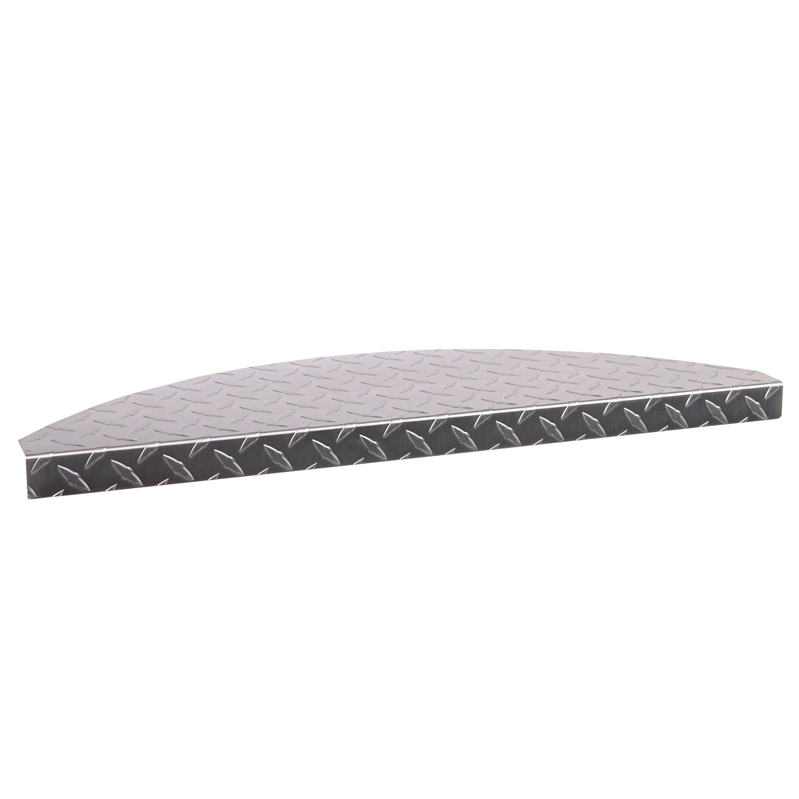 Stufenmatten aus Aluminium matt halbrund 60x18cm SET= 5 Stück SZAGATO Treppenmatte Treppenmatte Stufenmatte Stufenmatten Aluminium ALU Metall