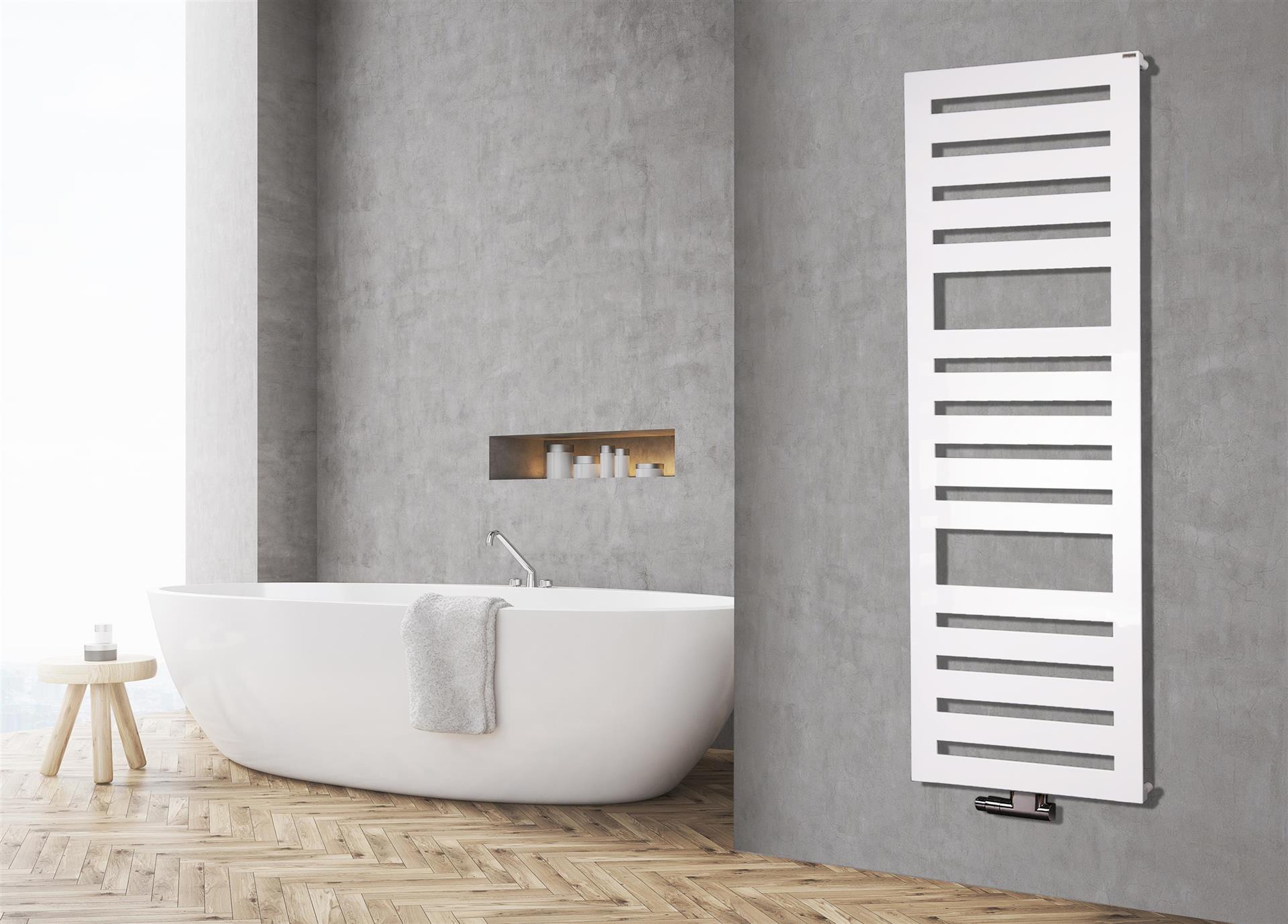 BADHEIZKÖRPER Design Zebra 3 175x60cm 1302 Watt weiß SZAGATO Designheizkörper Handtuchheizkörper mit Mittelanschluss Handtuchwärmer