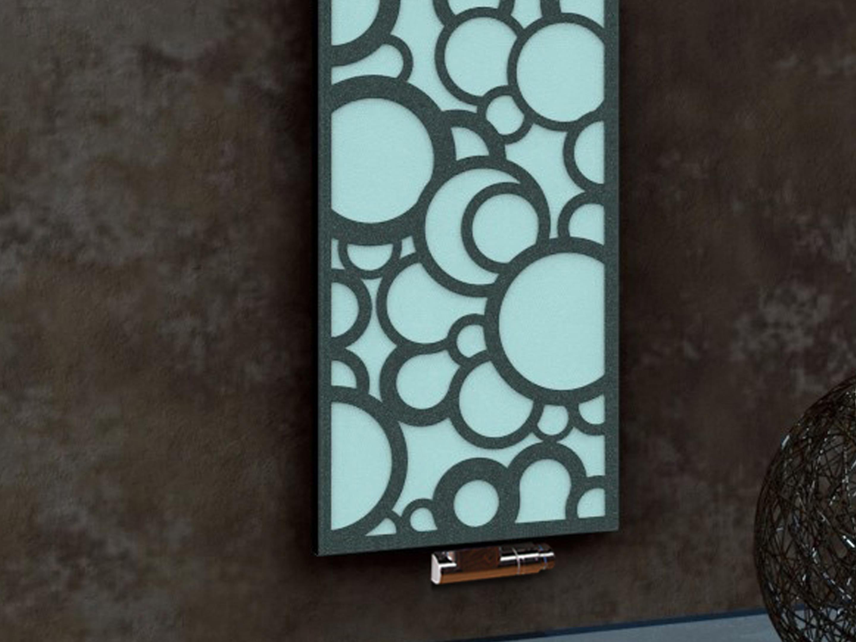 BADHEIZKÖRPER Design Kreta 3 180x47cm 1118 Watt anthrazit - moonstone (+1 Halter 15mm) SZAGATO Designheizkörper Mittelanschluss Handtuchwärmer