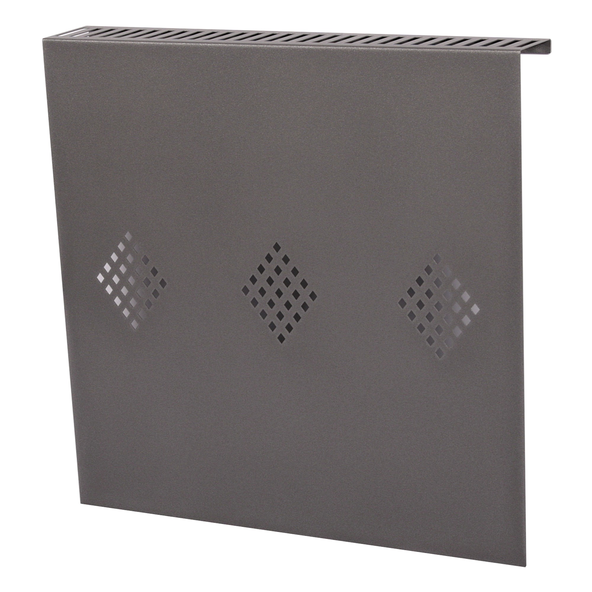 Heizkörperverkleidung 60 x 60cm Raute antharzit (1 Stück) SZAGATO Heizungsverkleidung Verkleidung Heizkörper Abdeckung Heizkörper Heizungsabdeckung