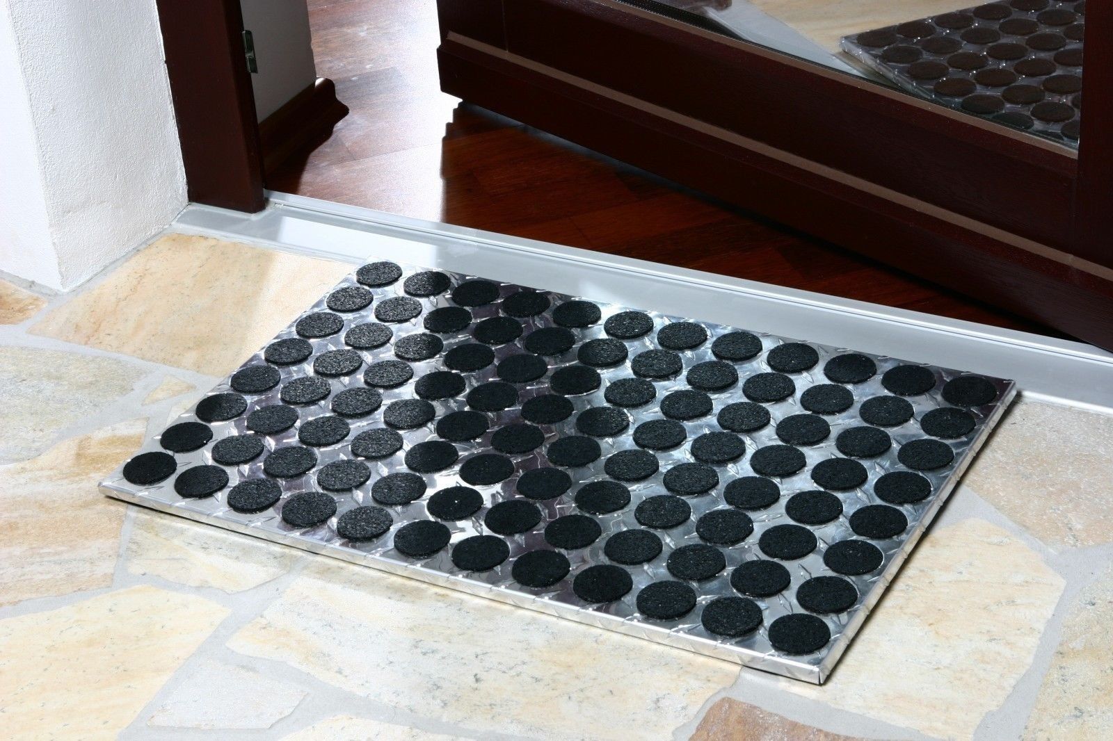 Fußmatte ALUMINIUM SZAGATO 60x40cm eckig glänzend SZAGATO Made in Germany Fussmatte Alu Fussmatte außen Schuhabstreifer Fussabtreter