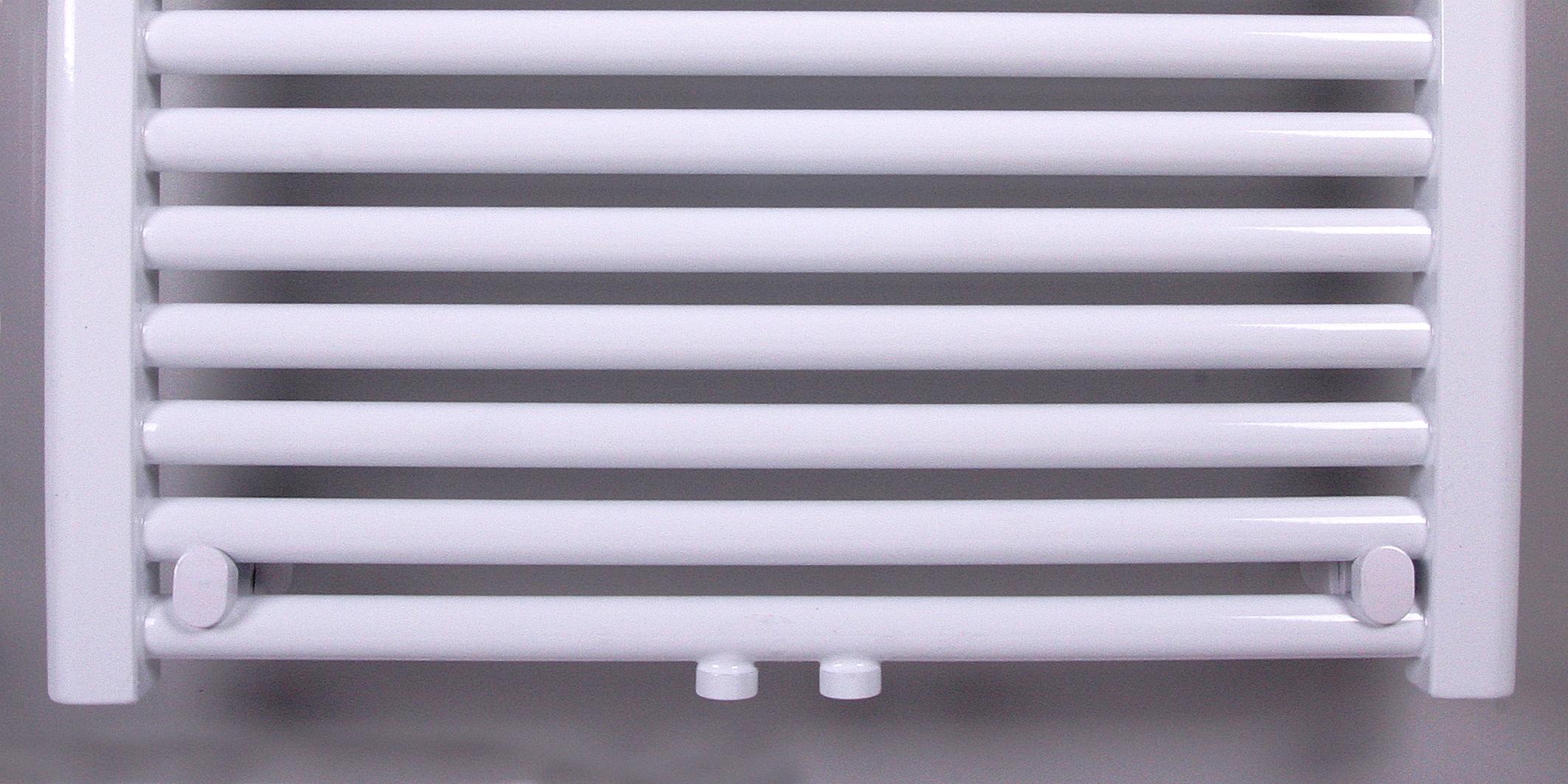 BADHEIZKÖRPER Design Bremen 2 121x60cm 1018 Watt weiß SZAGATO Handtuchheizkörper Mittelanschluss Handtuchwärmer Mittelanschluss