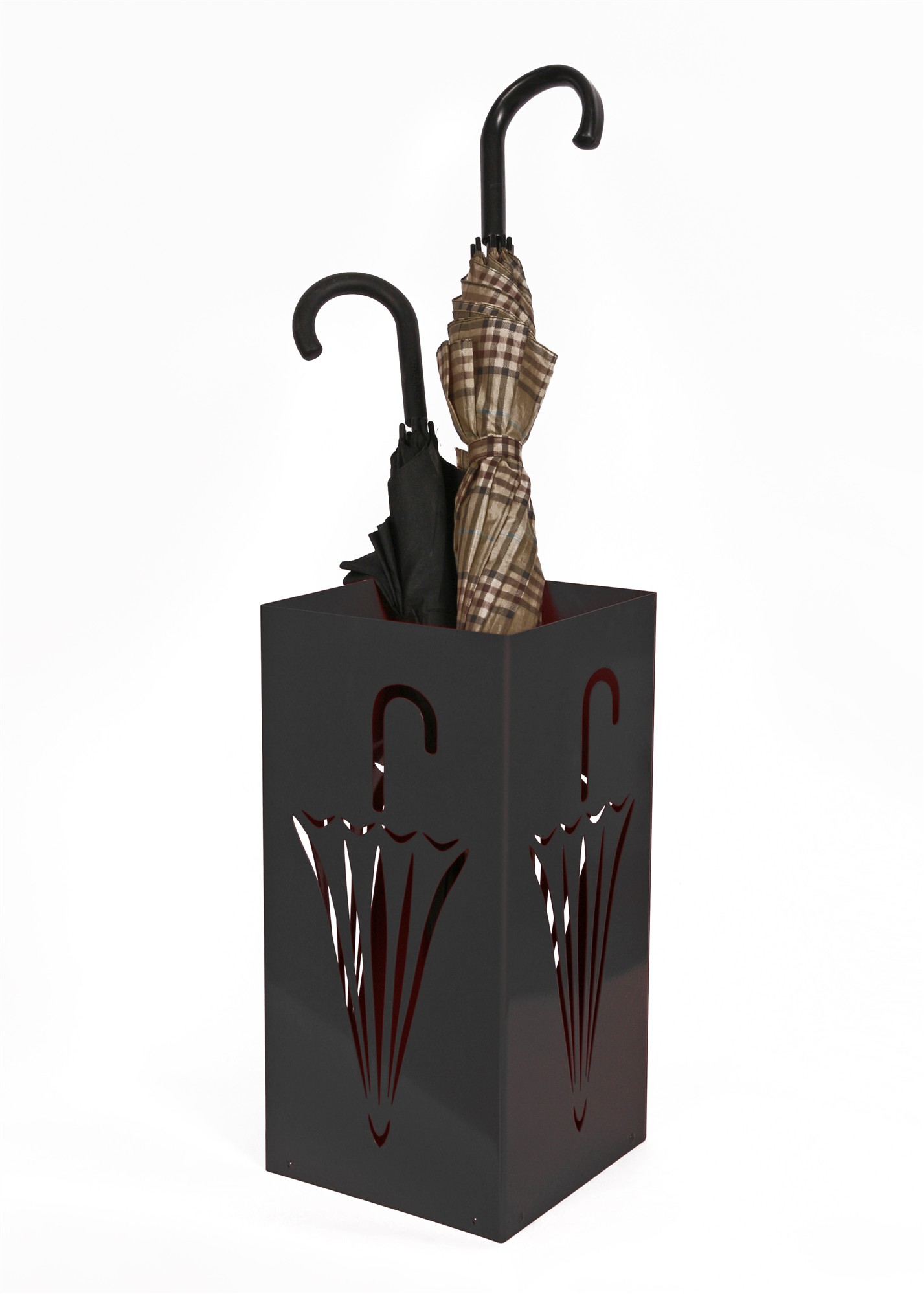 Schirmständer Design Umbrella closed 23x23cm schwarz SZAGATO Made in Germany moderner Regenschirmständer groß Schirmhalter Regenschirmhalter