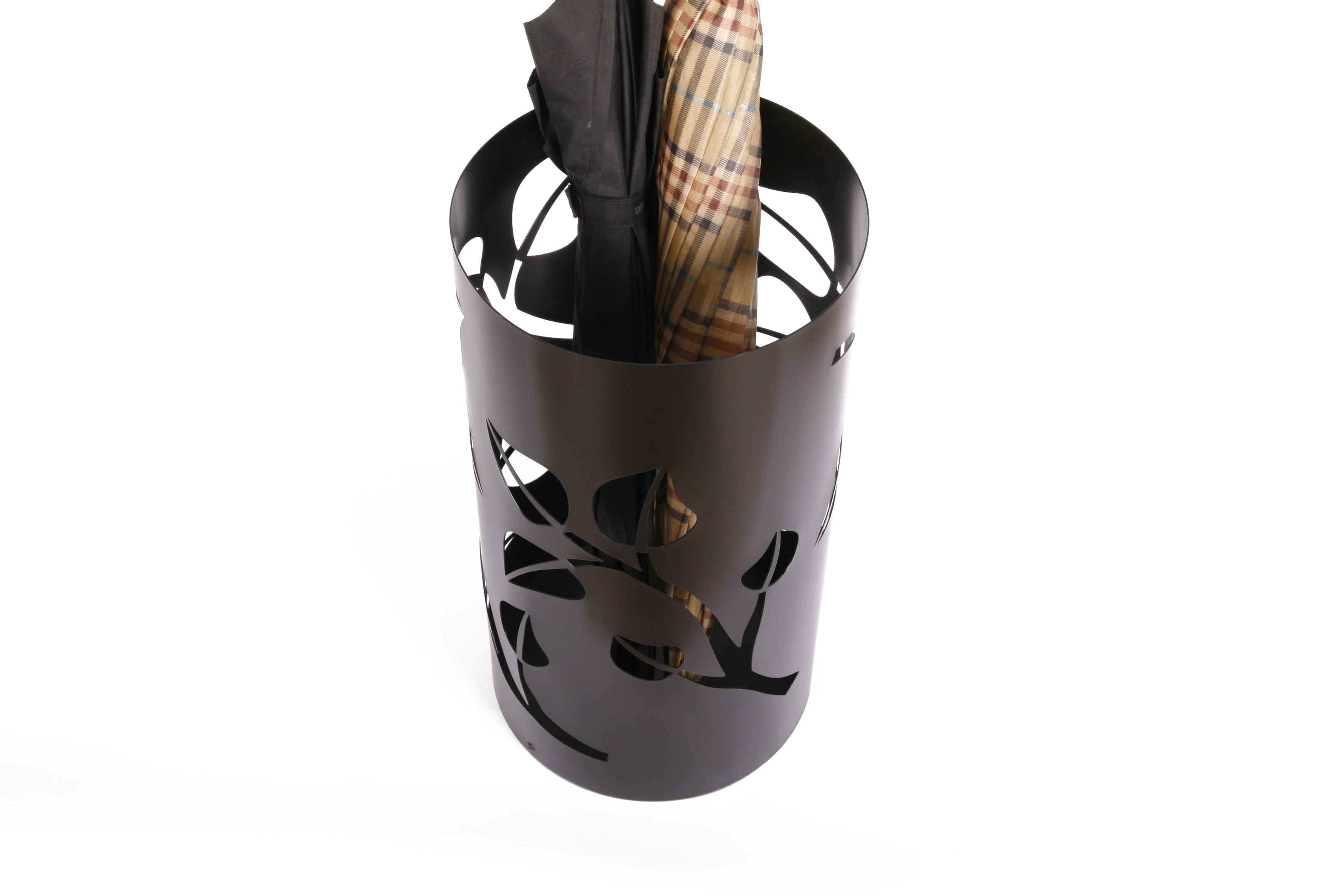Schirmständer Design Leaves 49xØ23cm schwarz SZAGATO Made in Germany moderner Regenschirmständer groß Schirmhalter Regenschirmhalter Design