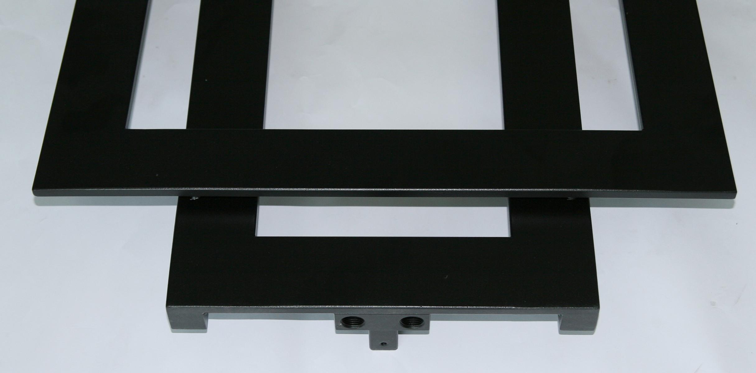 BADHEIZKÖRPER Design ART II (breite Version) 180x60cm 1019Watt schwarz SZAGATO Designheizkörper Handtuchheizkörper mit Mittelanschluss Handtuchwärmer