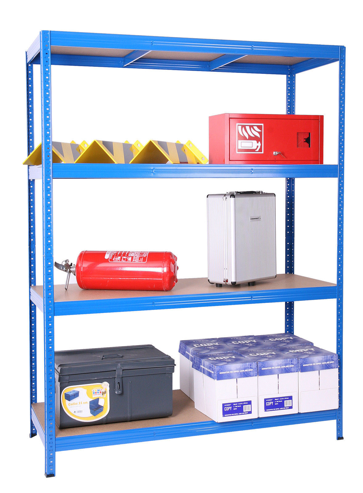 Weitspannregal 350kg Profi HxBxT 240x150x80cm SZAGATO Weitspann Regal 80 cm breit Fachbodenregal Lagerregal Schwerlastregal Regalsystem