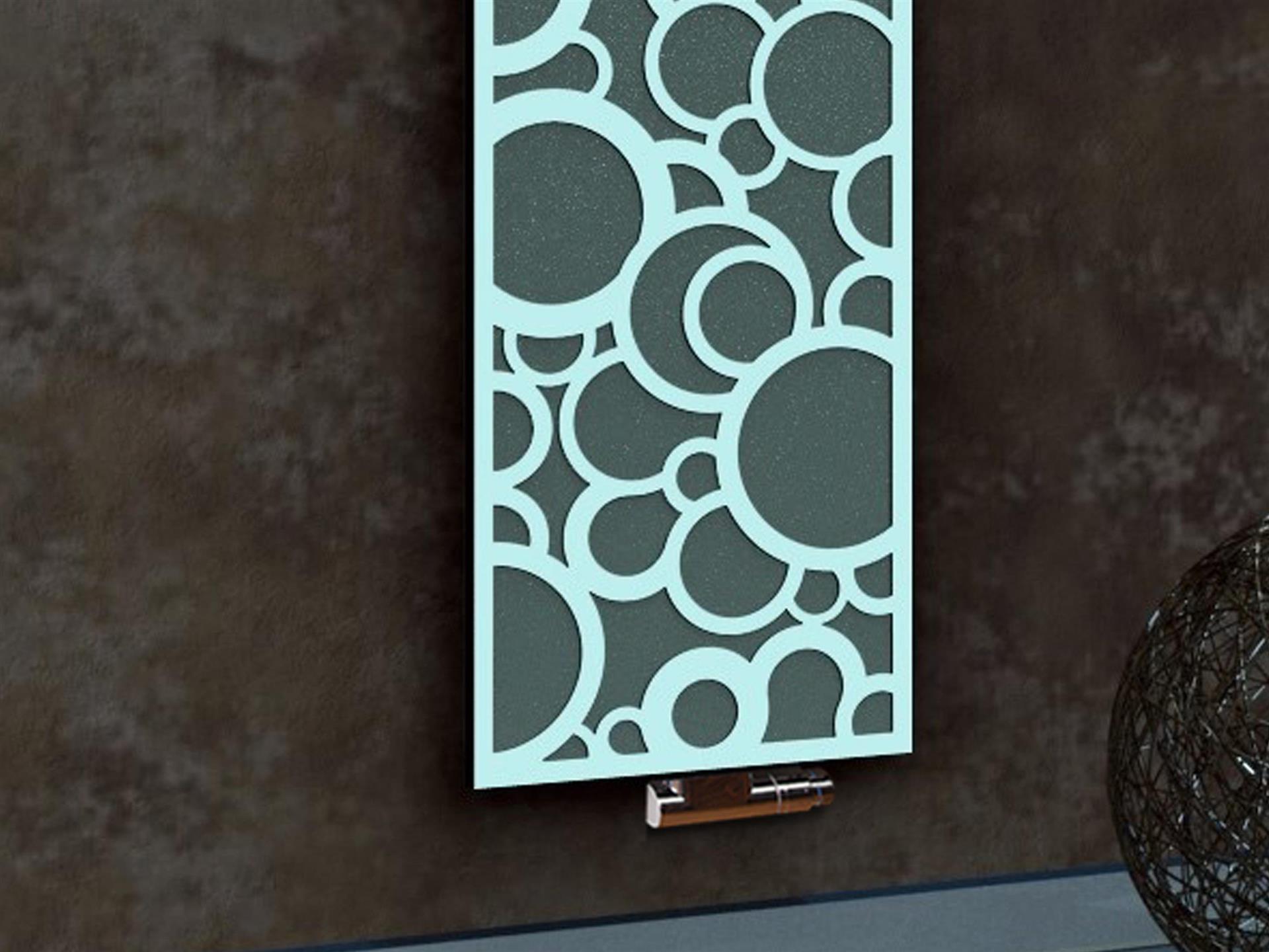 BADHEIZKÖRPER Design Kreta 3 180x47cm 1118 Watt anthrazit - moonstone (+1 Halter 50mm) SZAGATO Designheizkörper Mittelanschluss Handtuchwärmer