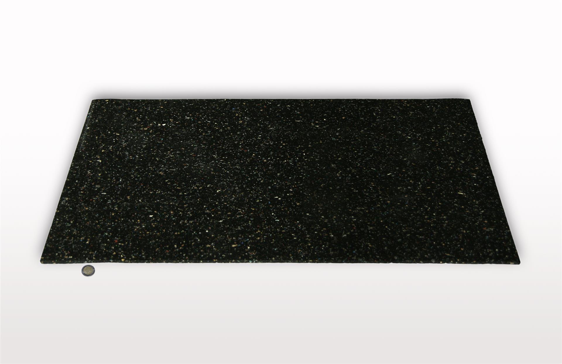 Bautenschutzmatte Gummi 200x100x0,8cm SZAGATO Gummimatte Gummigranulatmatte Antirutschmatte Gummi Granulat Matte recycelt