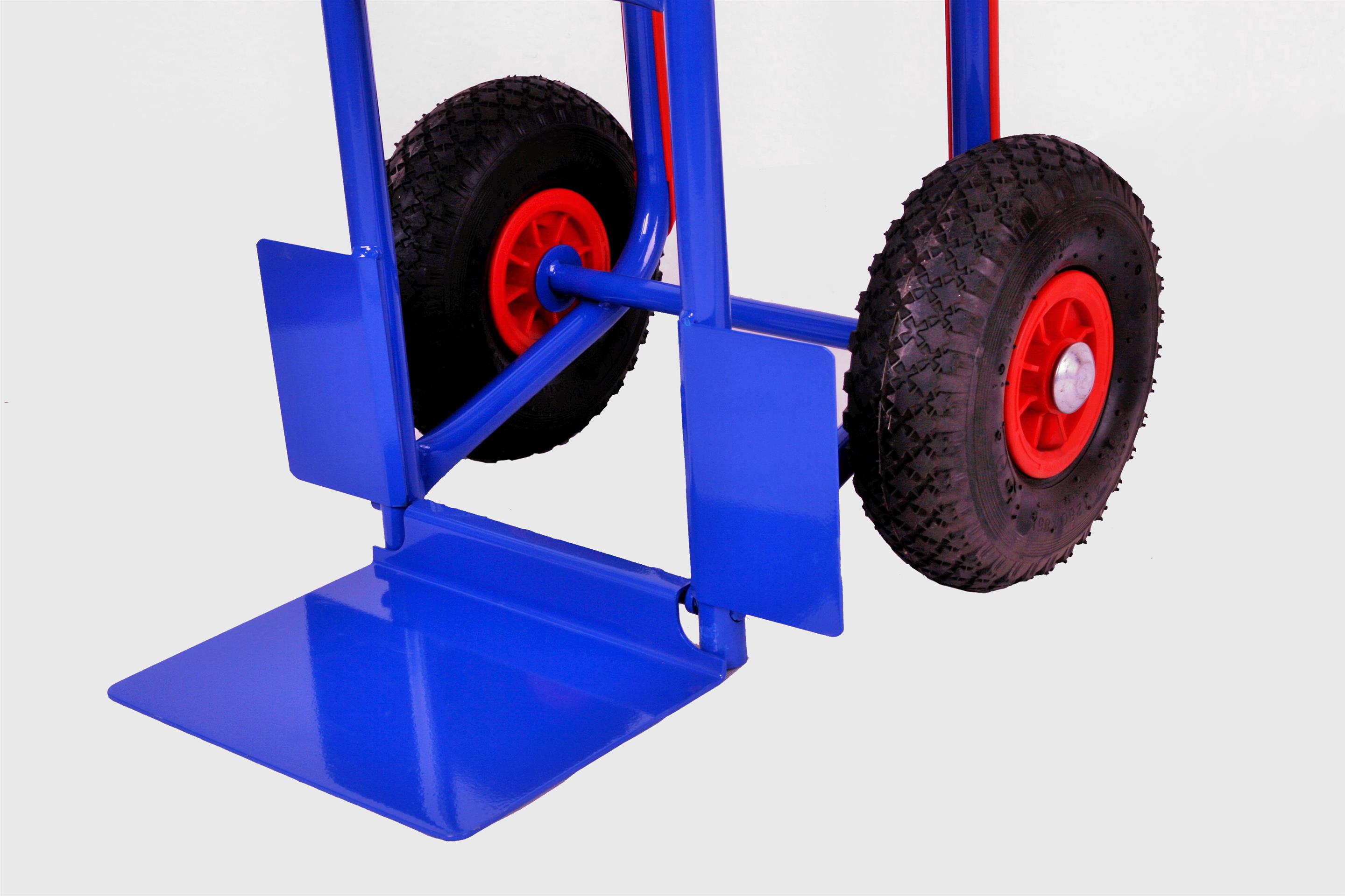 Sackkarre Gleitkufen 250 kg klappbar Vollgummi 111x50x53cm blau SZAGATO Transportkarre klappbar Sackkarre Stahl Sackkarre klappbar Gleitkufe kaufen