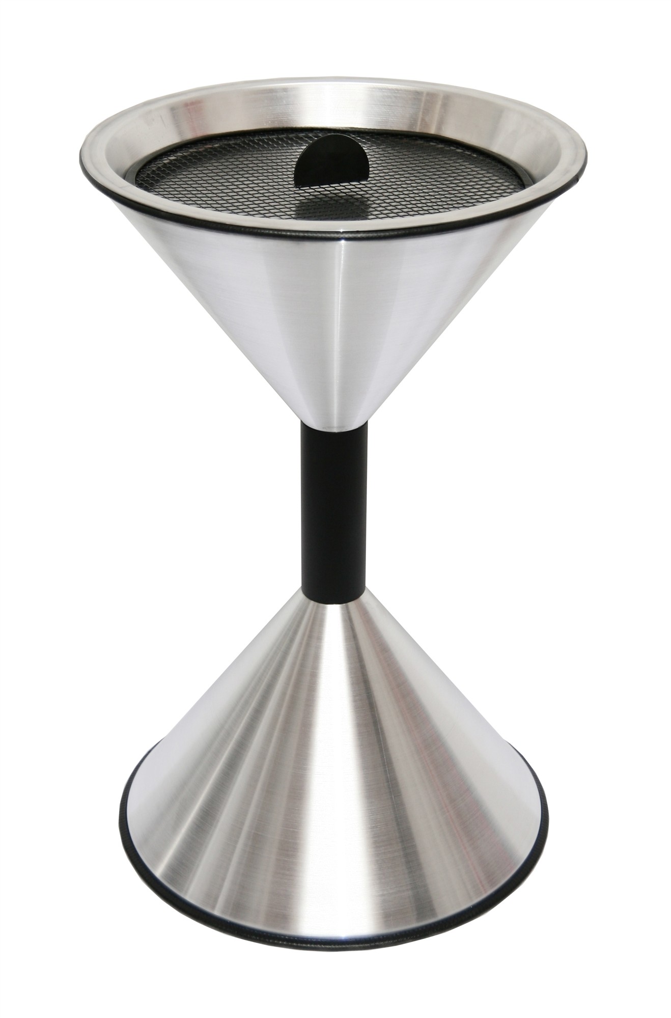 Stand Aschenbecher SZ 70x40cm ALUMINIUM matt SZAGATO Made in Germany Aschenbecher für draußen mit Deckel Standaschenbecher Stand Aschenbecher outdoor