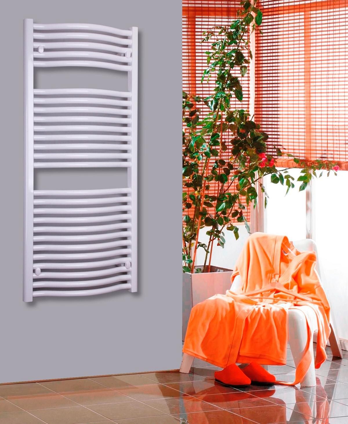 BADHEIZKÖRPER Design Mannheim 2 121x60cm 1034 Watt weiß SZAGATO Handtuchheizkörper mit Seitenanschluss Handtuchwärmer mit Seitenanschluss