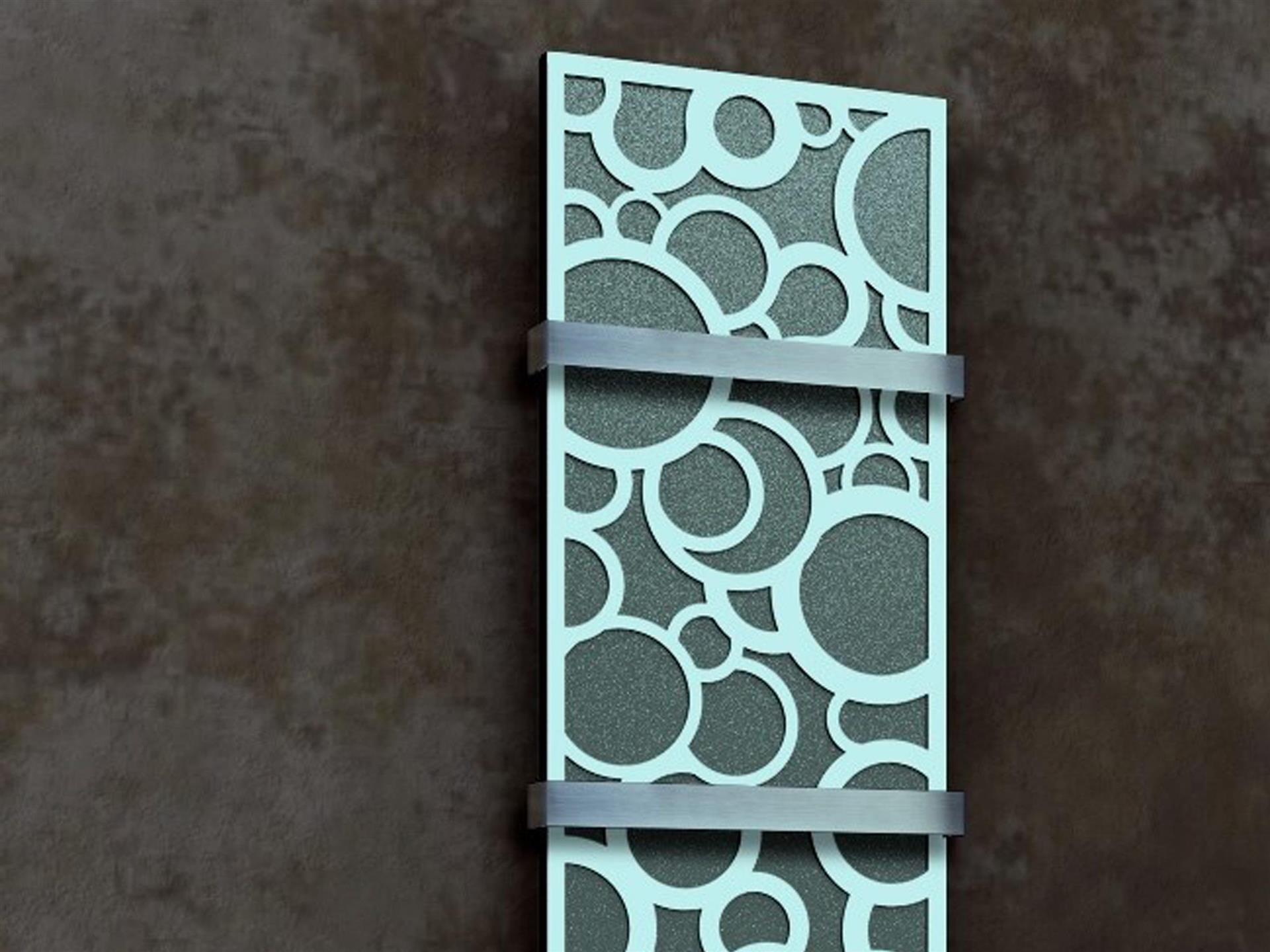 BADHEIZKÖRPER Design Kreta 3 180x47cm 1118 Watt anthrazit moonstone weiß (+2 Halter 50mm) SZAGATO Designheizkörper mit Mittelanschluss Handtuchwärmer