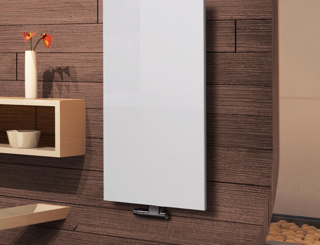 BADHEIZKÖRPER Design Mirror Steel 3 180x47cm 1118 Watt weiß (+2 Halter 15mm) SZAGATO Designheizkörper Handtuchheizkörper mit Mittelanschluss