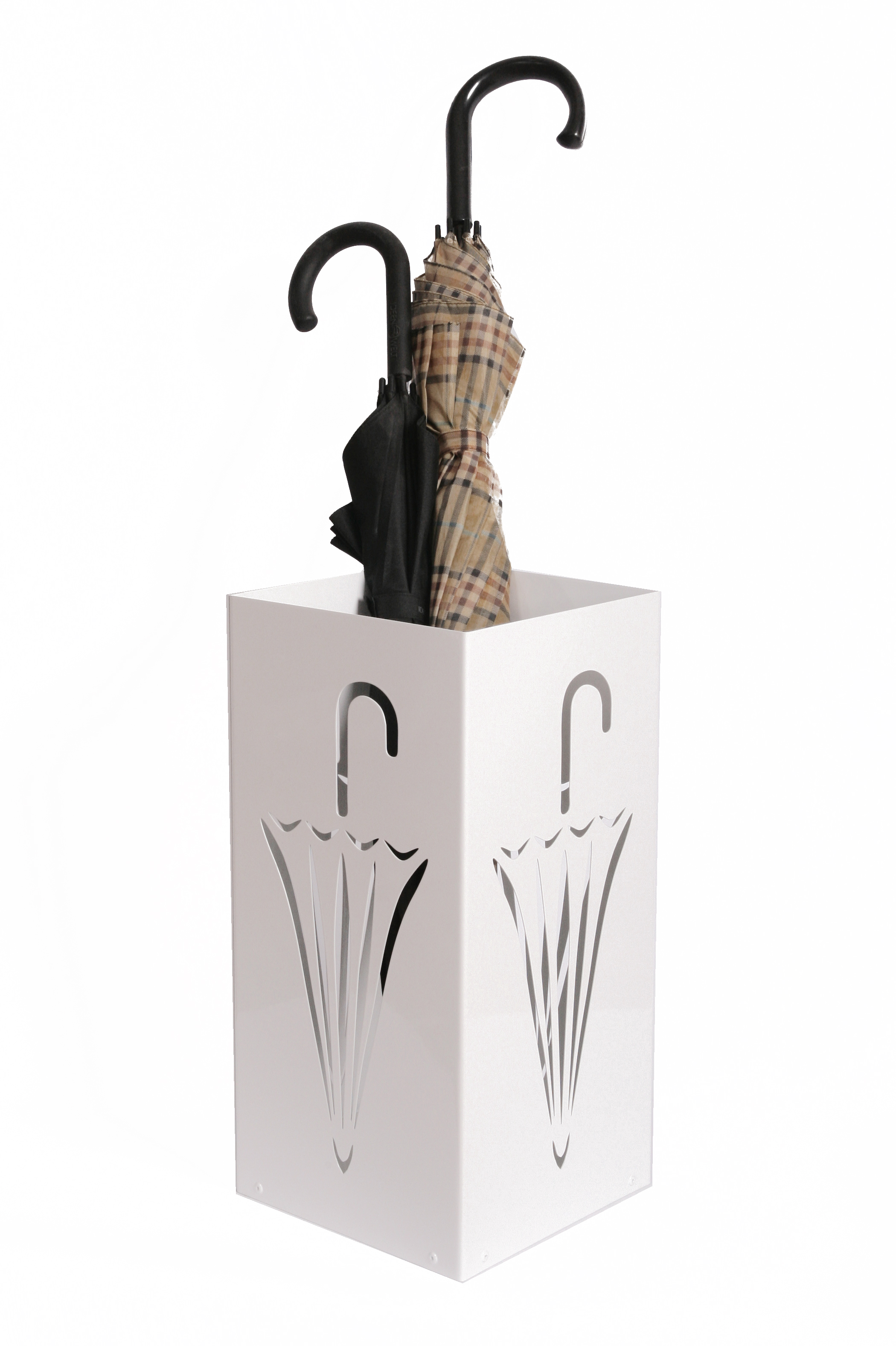 Schirmständer Design Umbrella closed 23x23cm weiß SZAGATO Made in Germany moderner Regenschirmständer groß Schirmhalter Regenschirmhalter