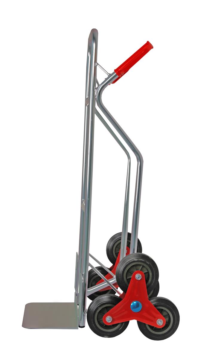 Sackkarre für Treppen ALU 200 kg 111x55x55cm SZAGATO Treppen Sackkare Treppensteiger Transportkarre klappbar Sackkarre Aluminium Sackkarre klappbar