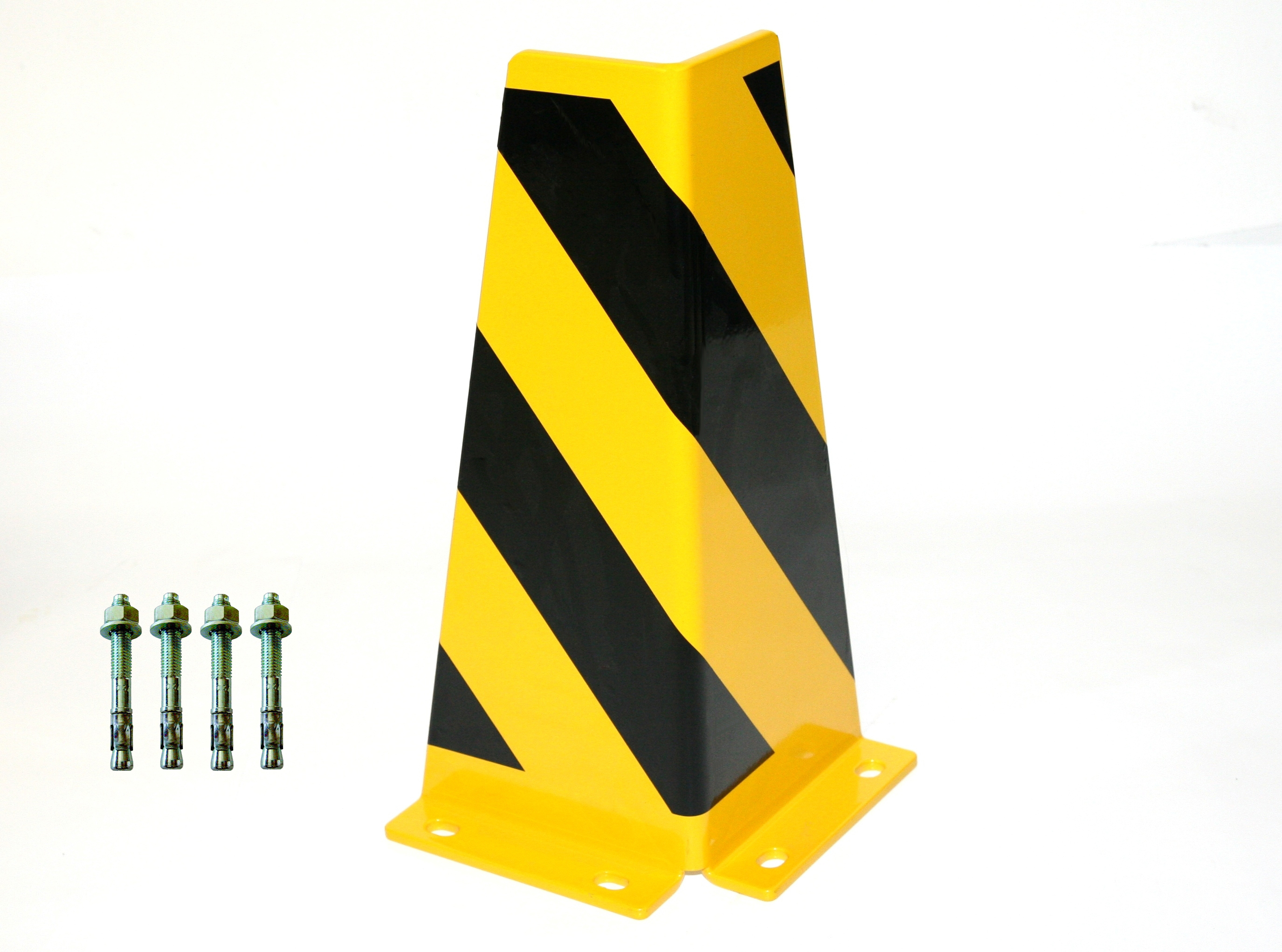 Rammschutz 400x165x165x5 mm konisch + 4 Einschlagdübel SZAGATO Regal Anfahrschutz Regale Rammschutzbügel Rammschutze Anfahrschutze Anfahrschutzecke