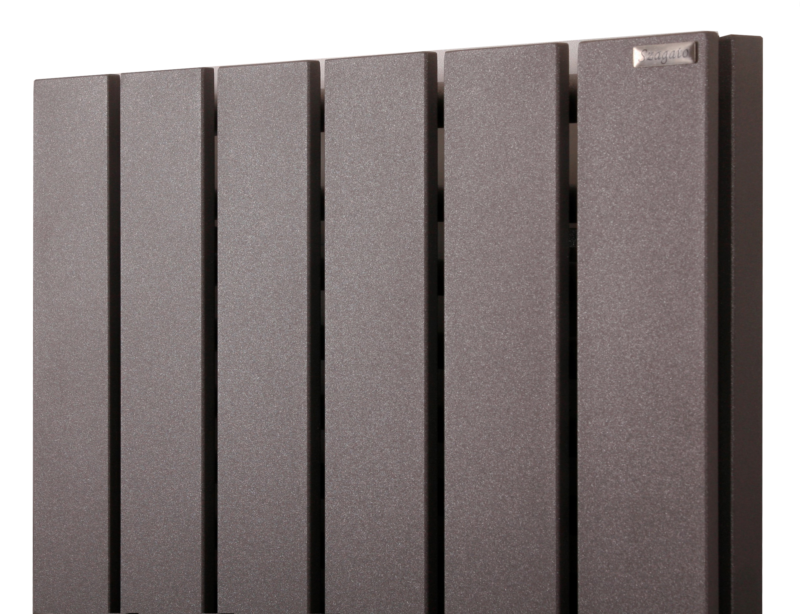 BADHEIZKÖRPER Design Peking 6 180x47cm 1964 Watt moonstone (+2 Knopfhalter) SZAGATO Designheizkörper Handtuchheizkörper mit Mittelanschluss Handtuchwärmer