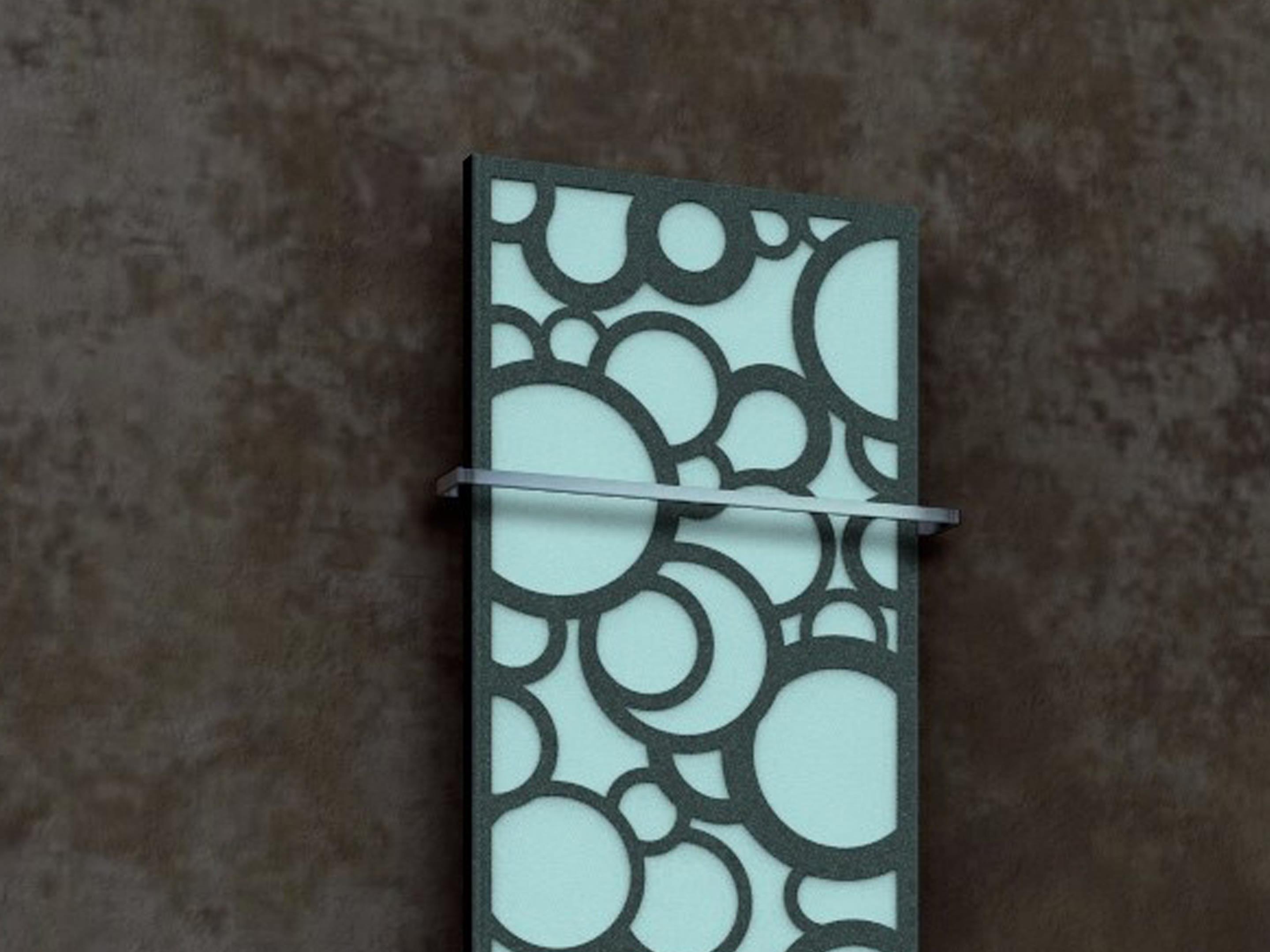 BADHEIZKÖRPER Design Kreta 3 180x47cm 1118 Watt anthrazit - moonstone (+1 Halter 15mm) SZAGATO Designheizkörper Mittelanschluss Handtuchwärmer