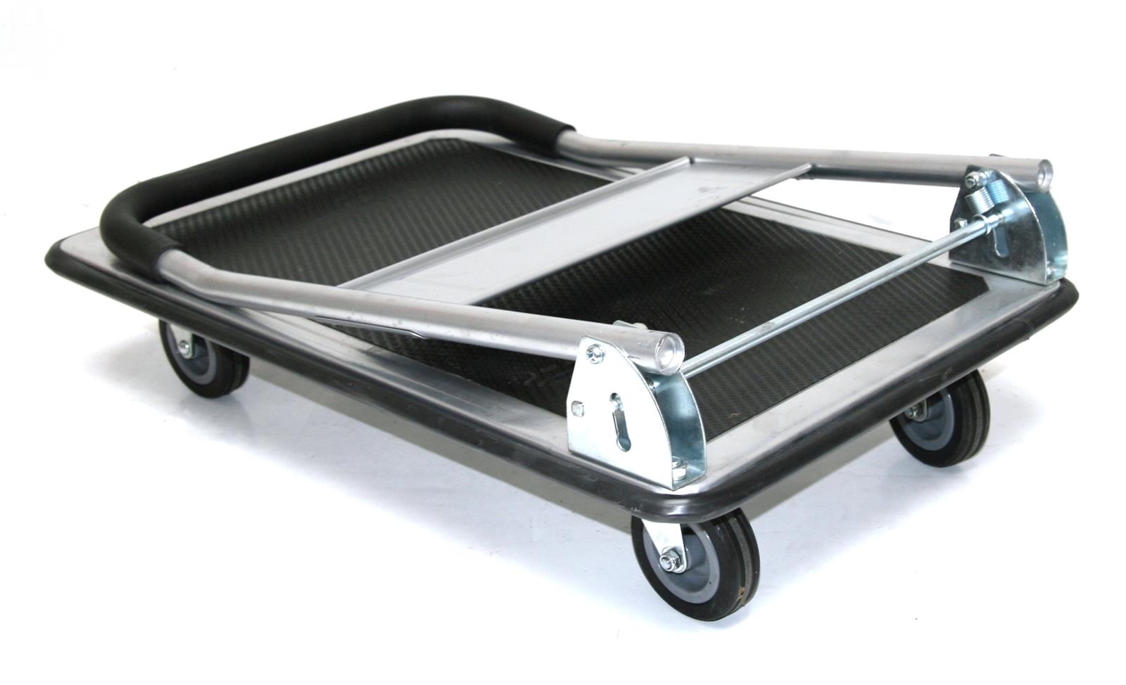 150 kg Eco Plattformwagen 74x48cm grau Tischwagen Schiebebügelwagen Rollwagen Rollregal Werkstattwagen Trasportwagen günstig kaufen
