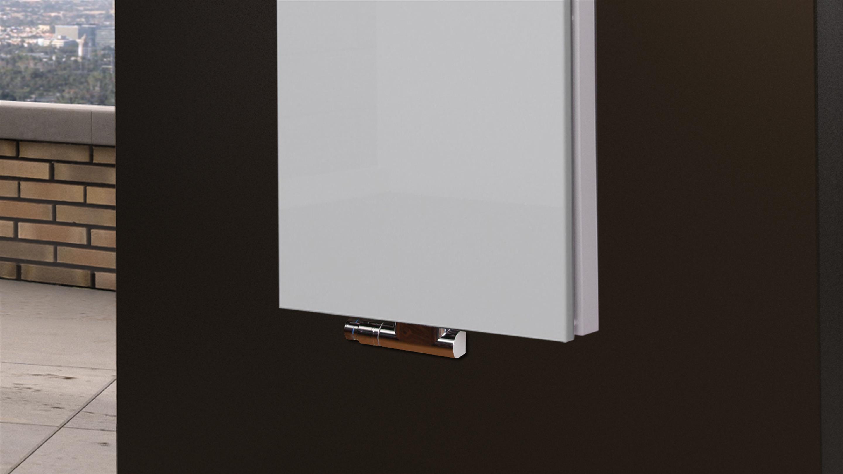 BADHEIZKÖRPER Design Mirror Steel 6 180x47cm 1964Watt weiß +1 Halter 15mm SZAGATO Designheizkörper Handtuchheizkörper Mittelanschluss Handtuchwärmer