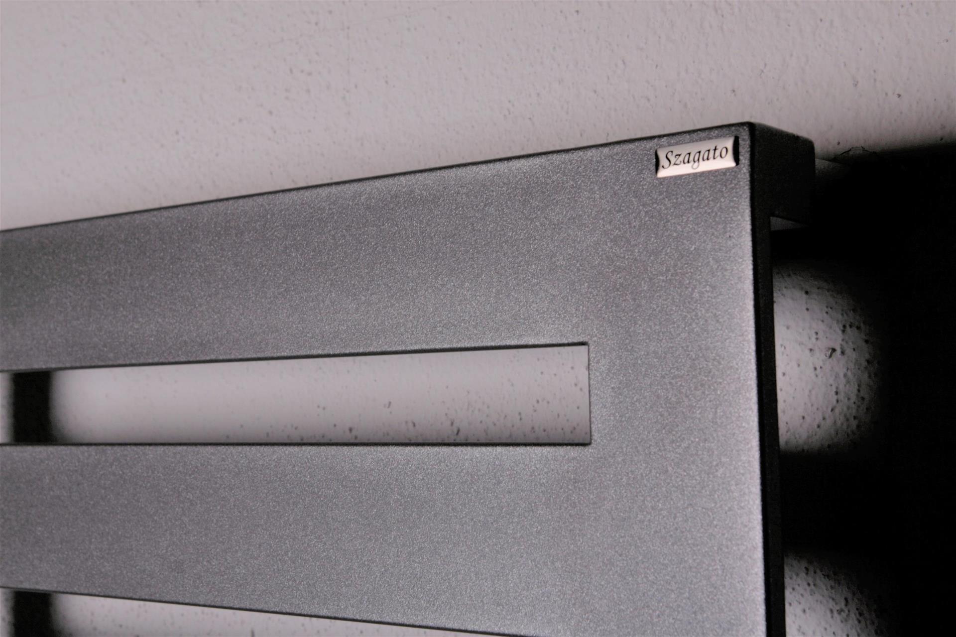 BADHEIZKÖRPER Design Zebra 3 175x60cm 1302 Watt anthrazit moonstone SZAGATO Designheizkörper Handtuchheizkörper mit Mittelanschluss Handtuchwärmer