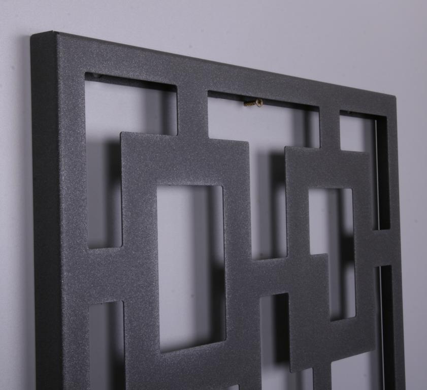 Wandgarderobe Design Rechteck 140x40cm grau SZAGATO Made in Germany Garderobenpaneel Garderobenleiste Garderobenleisten Flurgarderobe Garderobe Flur