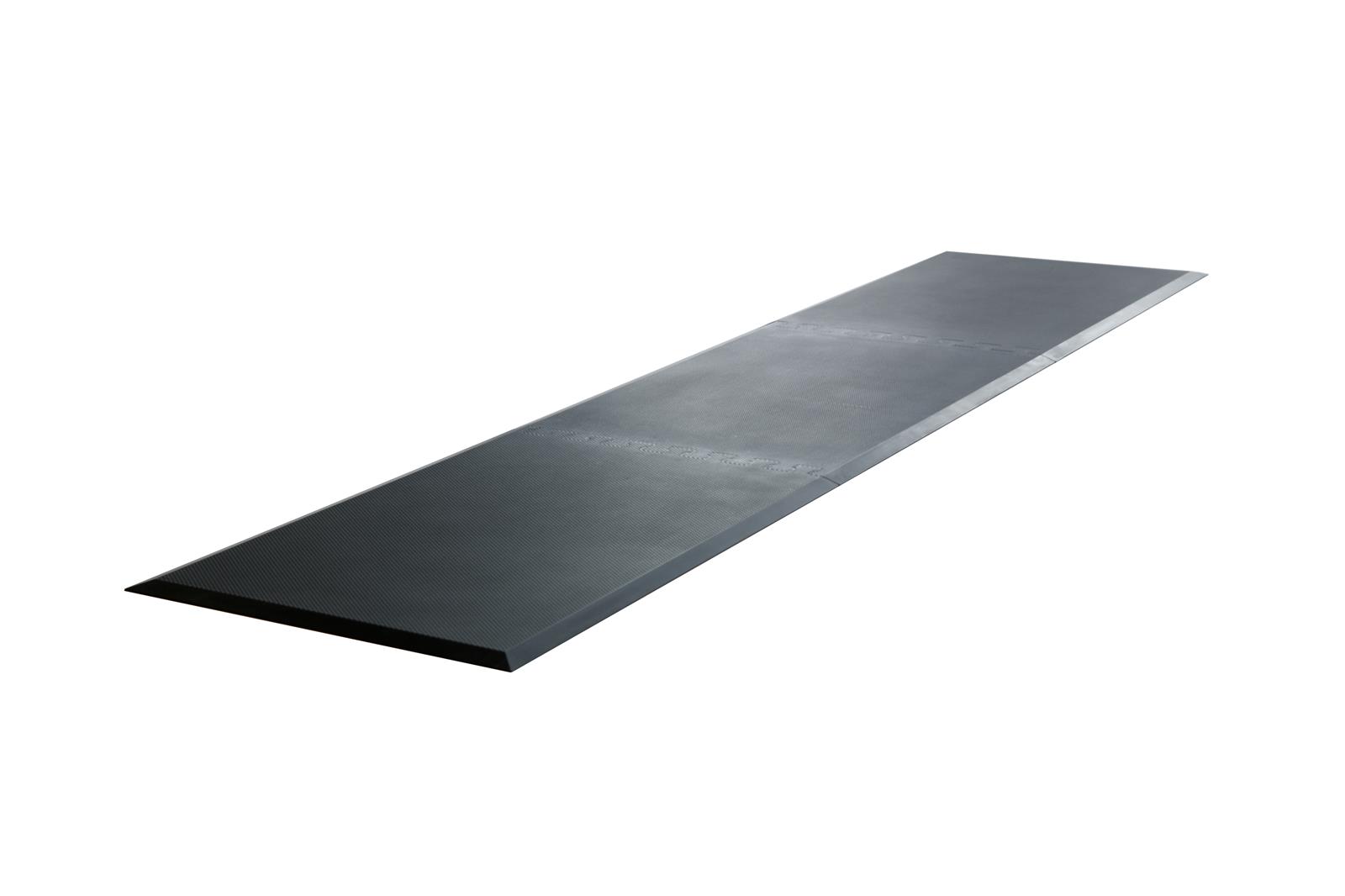 Arbeitsplatzmatte Gummi 271x65x1,3cm anthrazit SZAGATO Anti Ermüdungsmatte Steharbeitsplatz Arbeitsplatzmatte Gummi Antiermüdungsmatten Arbeitzplatz