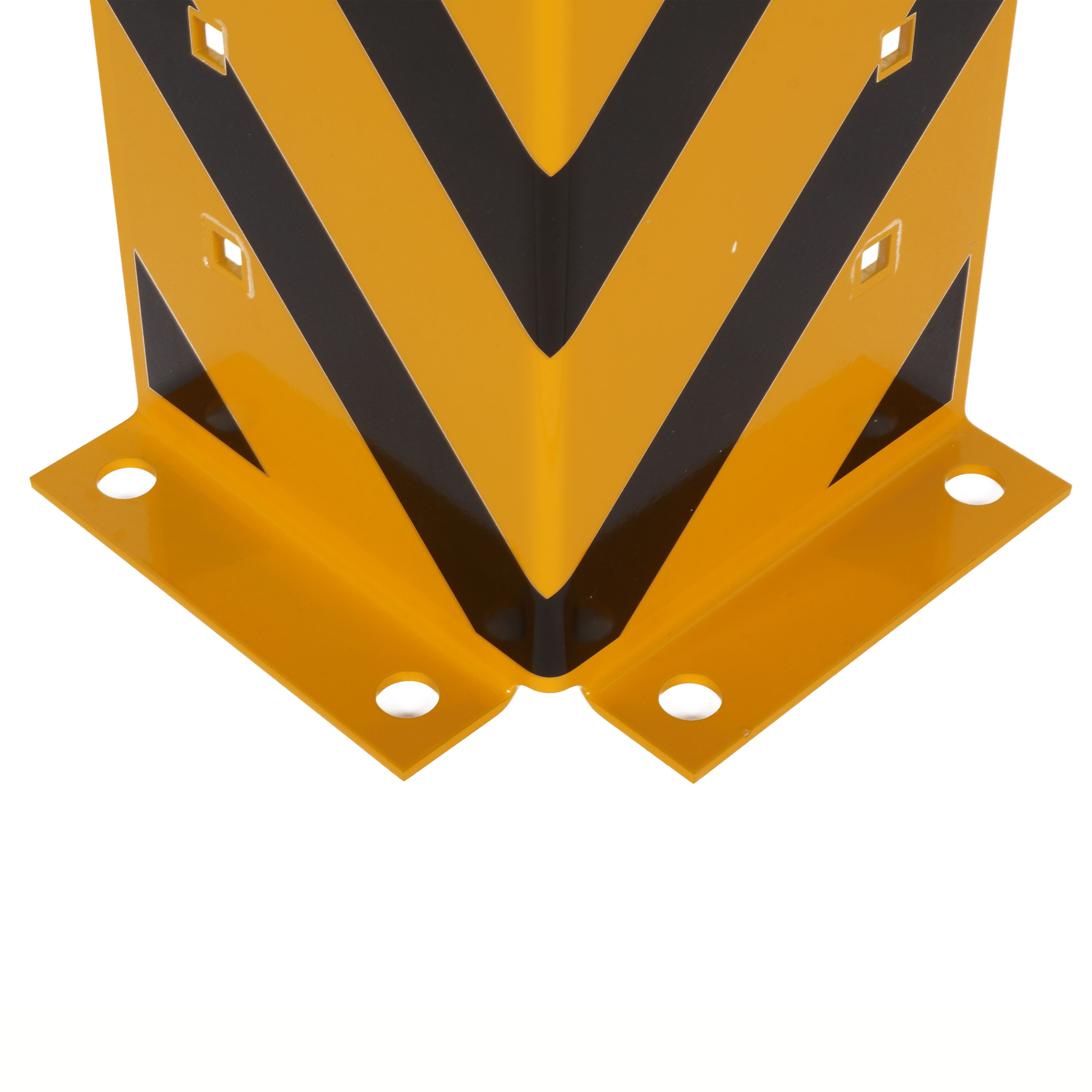 Rammschutz (16 Stück) 400x165x165x5 mm gerade inkl. 64 Einschlagdübel M12 SZAGATO Regal Anfahrschutz  Rammschutzbügel  Anfahrschutzecke Rammschutzecke