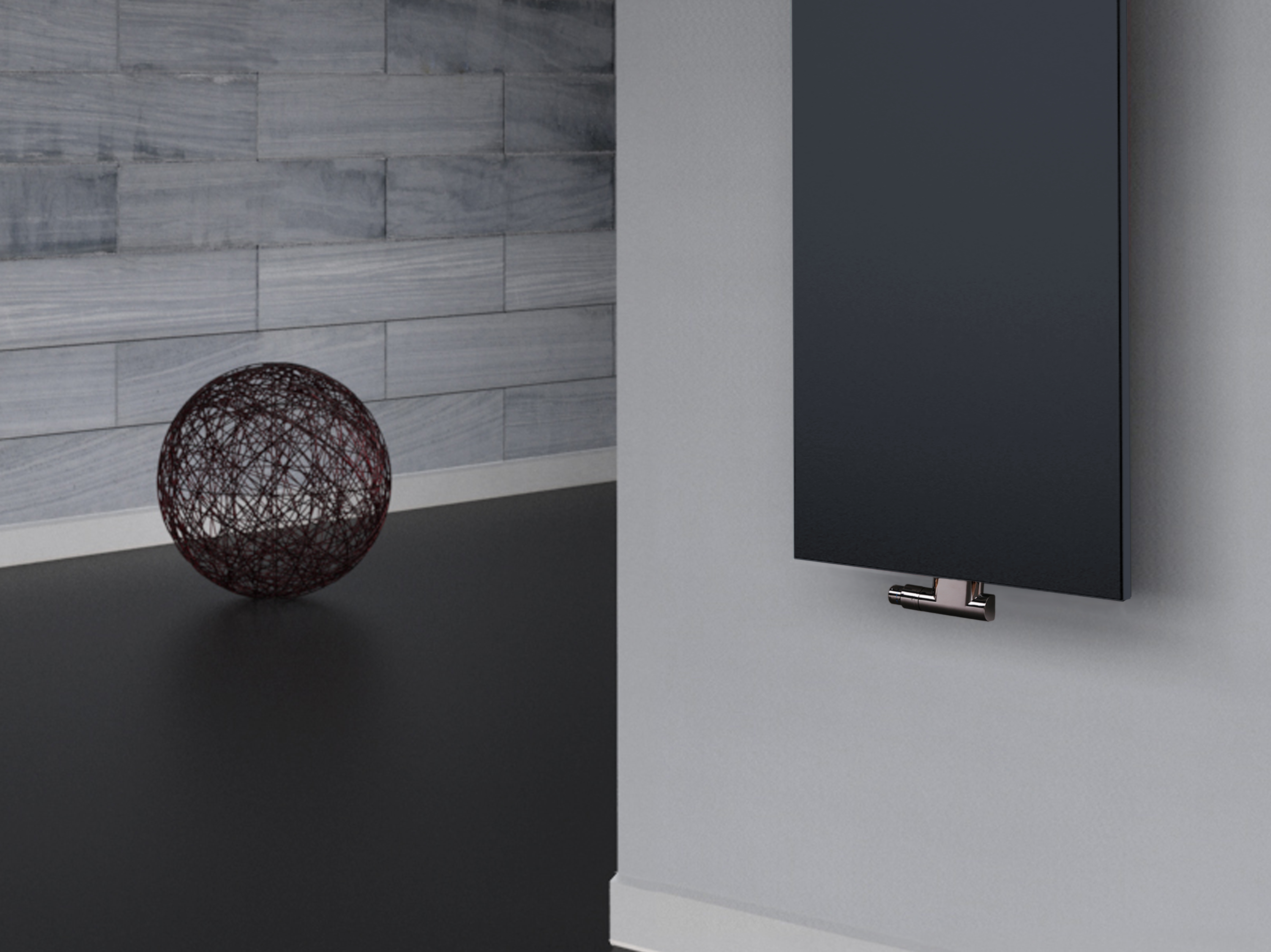 BADHEIZKÖRPER Design Mirror Steel 2 120x47cm 799 Watt anthrazit SZAGATO Designheizkörper Handtuchheizkörper mit Mittelanschluss Handtuchwärmer
