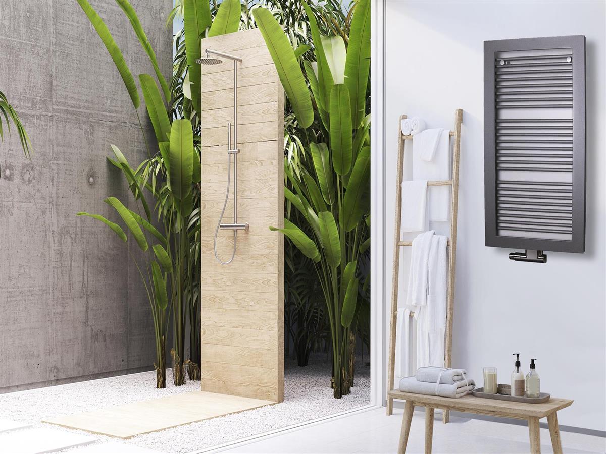 BADHEIZKÖRPER Design Window 2 121x60cm 870 Watt anthrazit moonstone SZAGATO Designheizkörper Handtuchheizkörper mit Mittelanschluss Handtuchwärmer