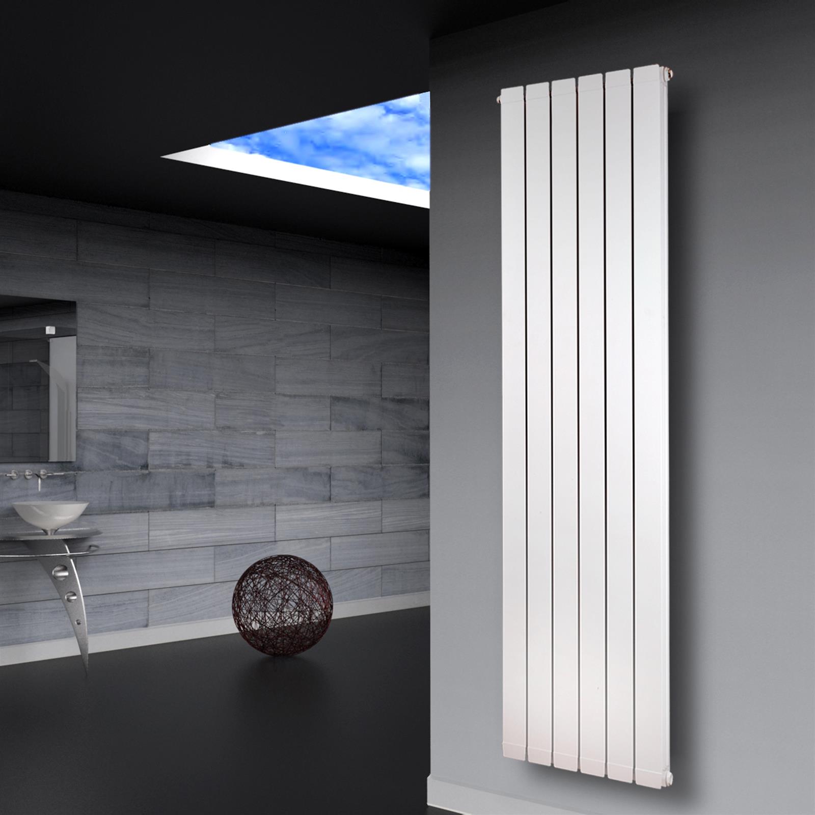 BADHEIZKÖRPER Design Aluminium 3 184 x 48 x 10cm 2020 Watt weiß Marke SZAGATO Badheizung und Wohnraum-Heizkörper mit Seitenanschluss