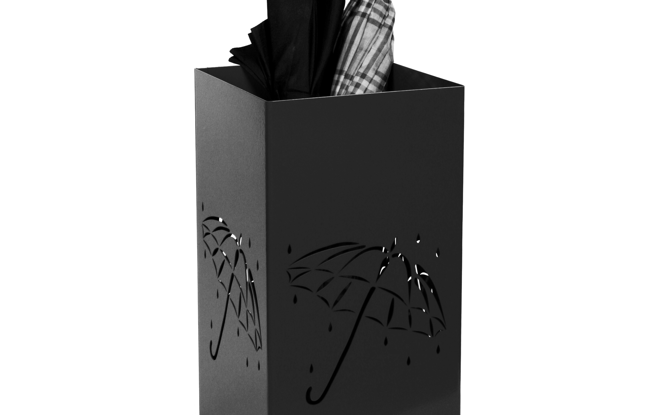 Schirmständer Design Umbrella open 23x23cm schwarz SZAGATO Made in Germany moderner Regenschirmständer groß Schirmhalter Regenschirmhalter