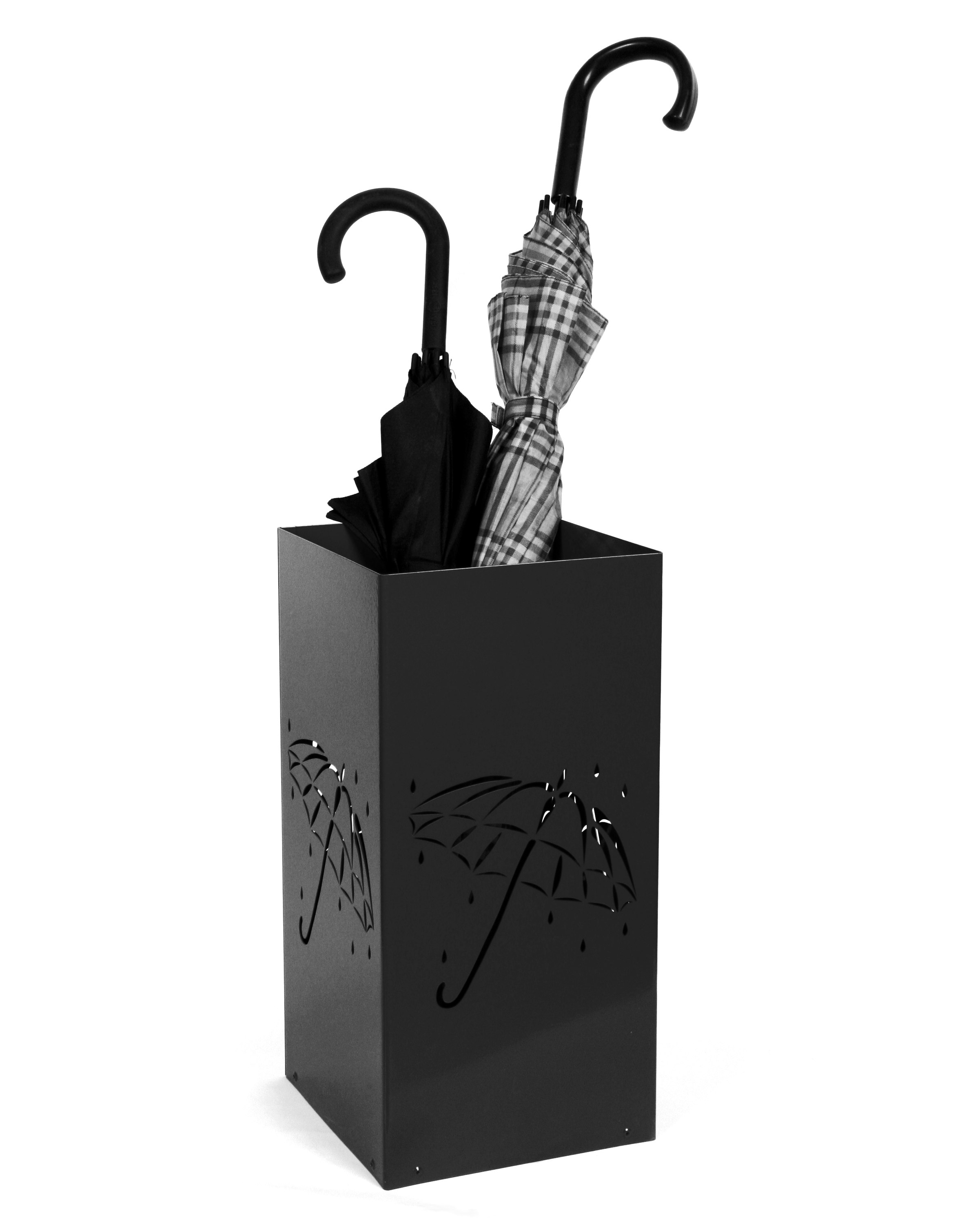 Schirmständer Design Umbrella open 23x23cm schwarz SZAGATO Made in Germany moderner Regenschirmständer groß Schirmhalter Regenschirmhalter