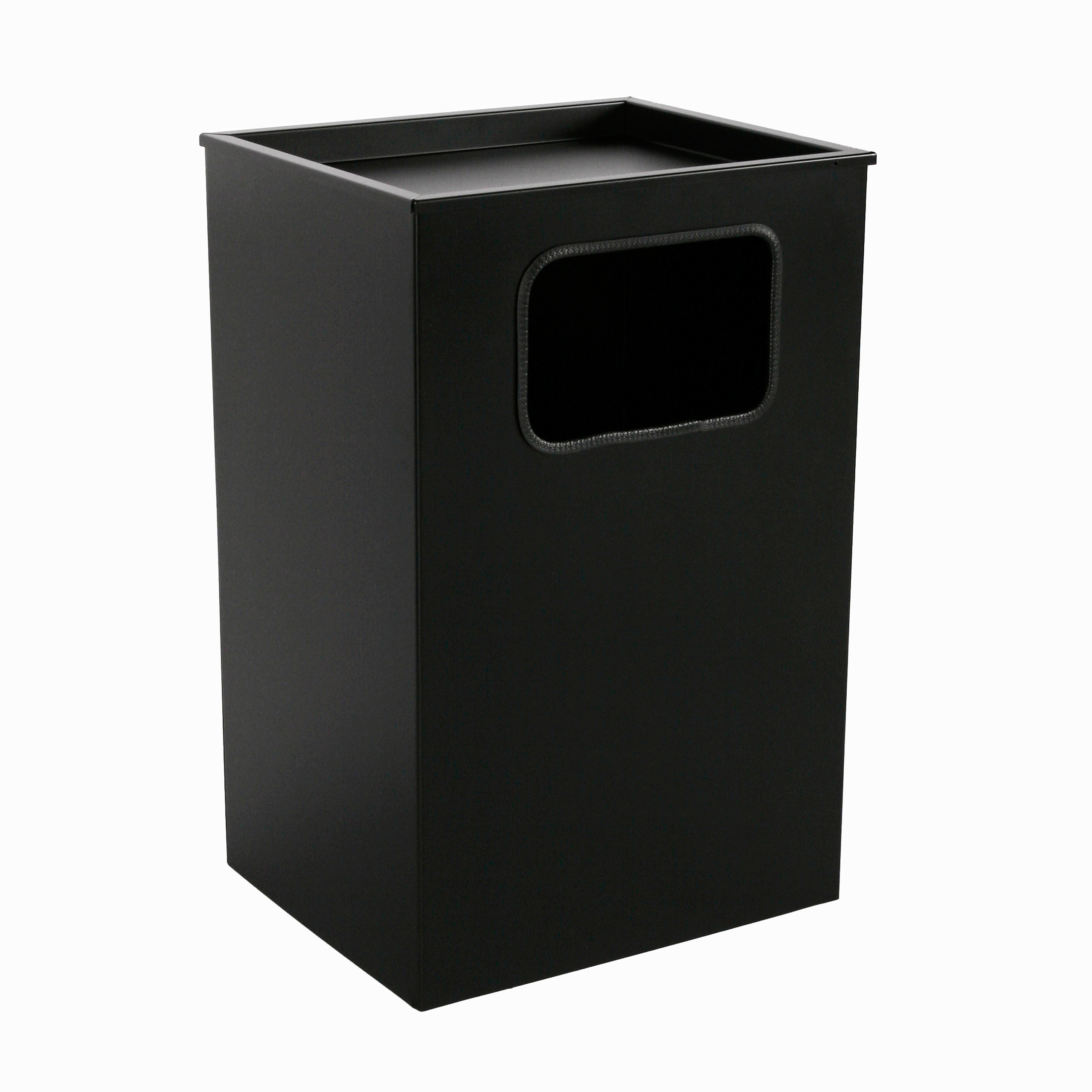 Aschenbecher mit Mülleimer Classic 62x40x33cm 28 ltr Schwarz inkl Inneneimer SZAGATO Standascher Abfalleimer Mülleimer mit Aschenbecher Abfallsammler