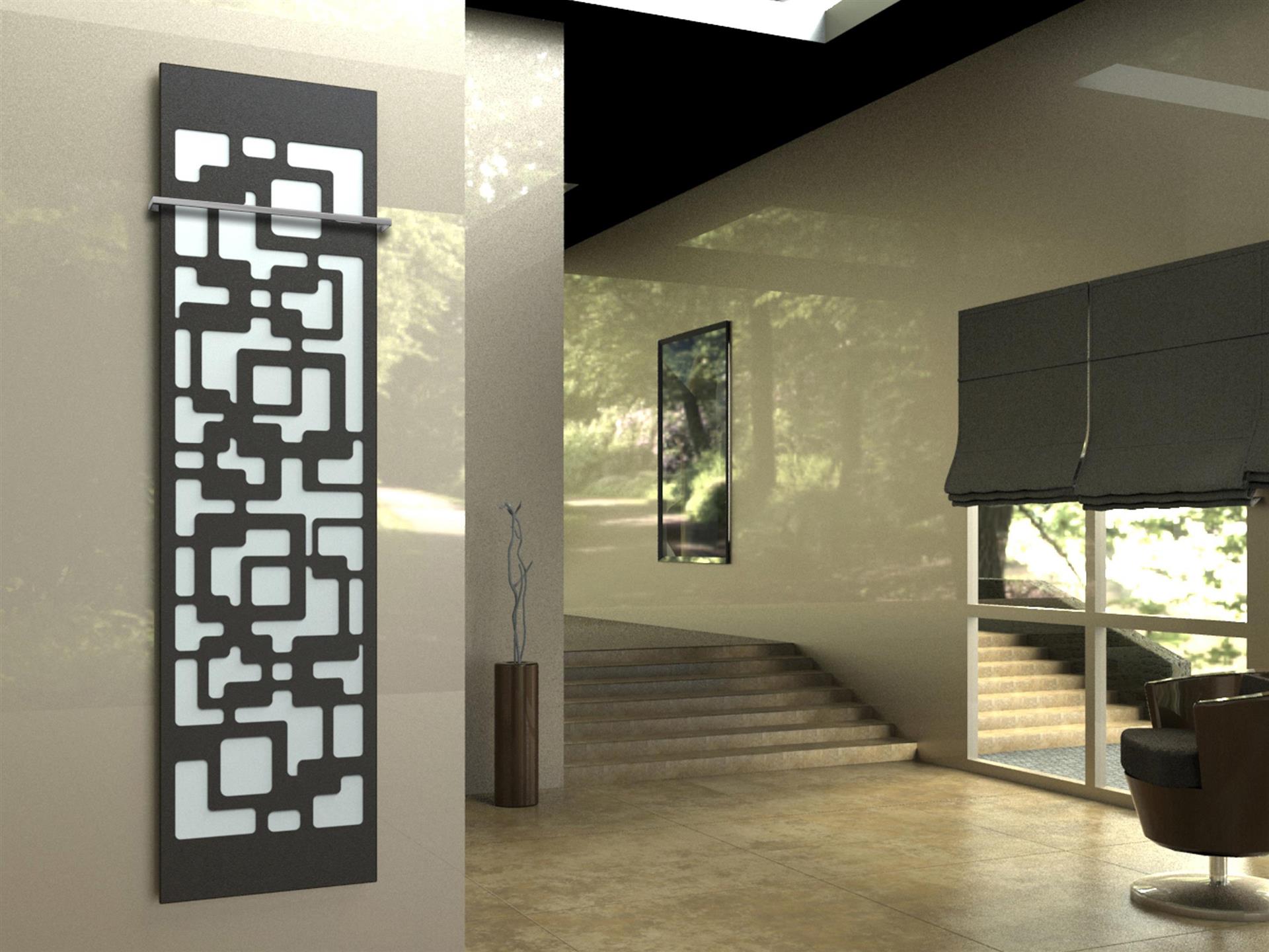 BADHEIZKÖRPER Design Downtown 3 180x47cm 1118 Watt anthrazit - moonstone (+1 Halter 15mm) SZAGATO Designheizkörper mit Mittelanschluss Handtuchwärmer