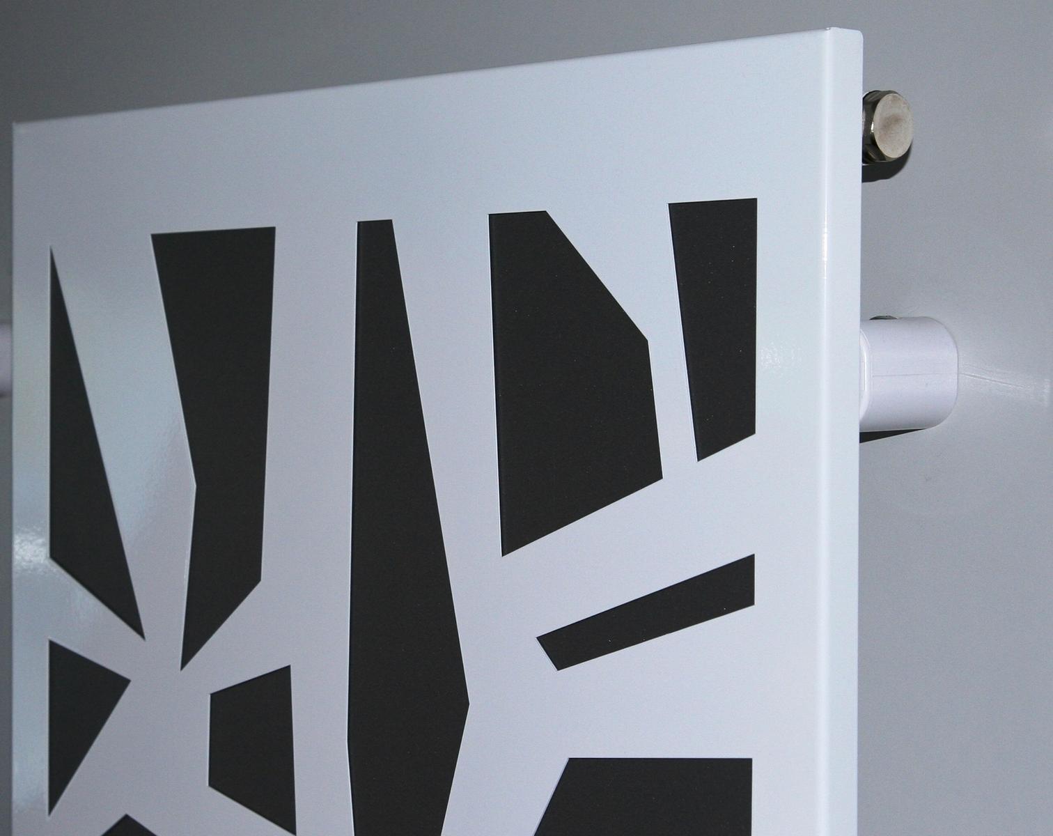 BADHEIZKÖRPER Design Mosaik 3 180x47cm 1118 Watt weiß (+1 Halter 50mm) SZAGATO Designheizkörper Handtuchheizkörper mit Mittelanschluss Handtuchwärmer