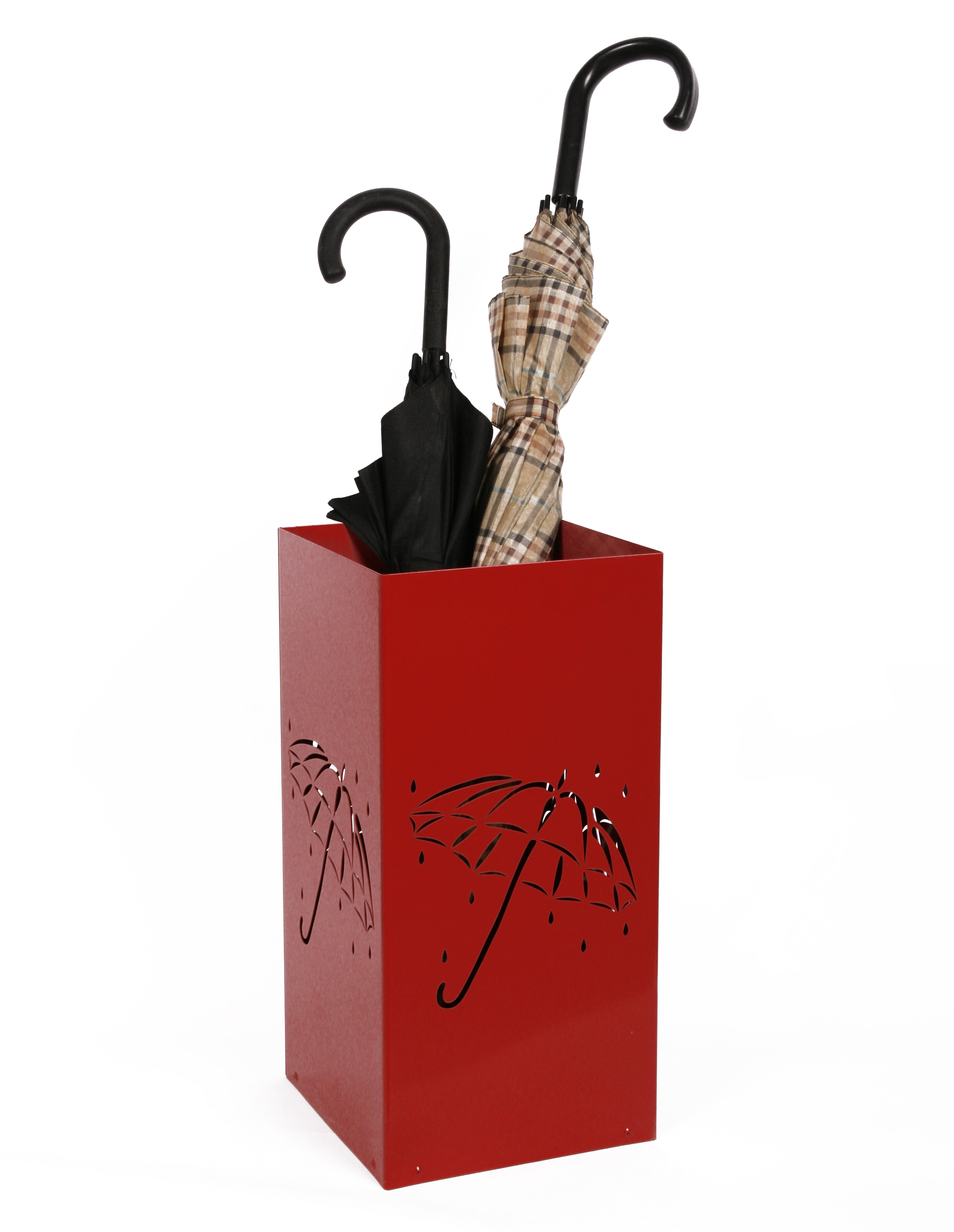 Schirmständer Design Umbrella open 23x23cm rot SZAGATO Made in Germany moderner Regenschirmständer groß Schirmhalter Regenschirmhalter Design
