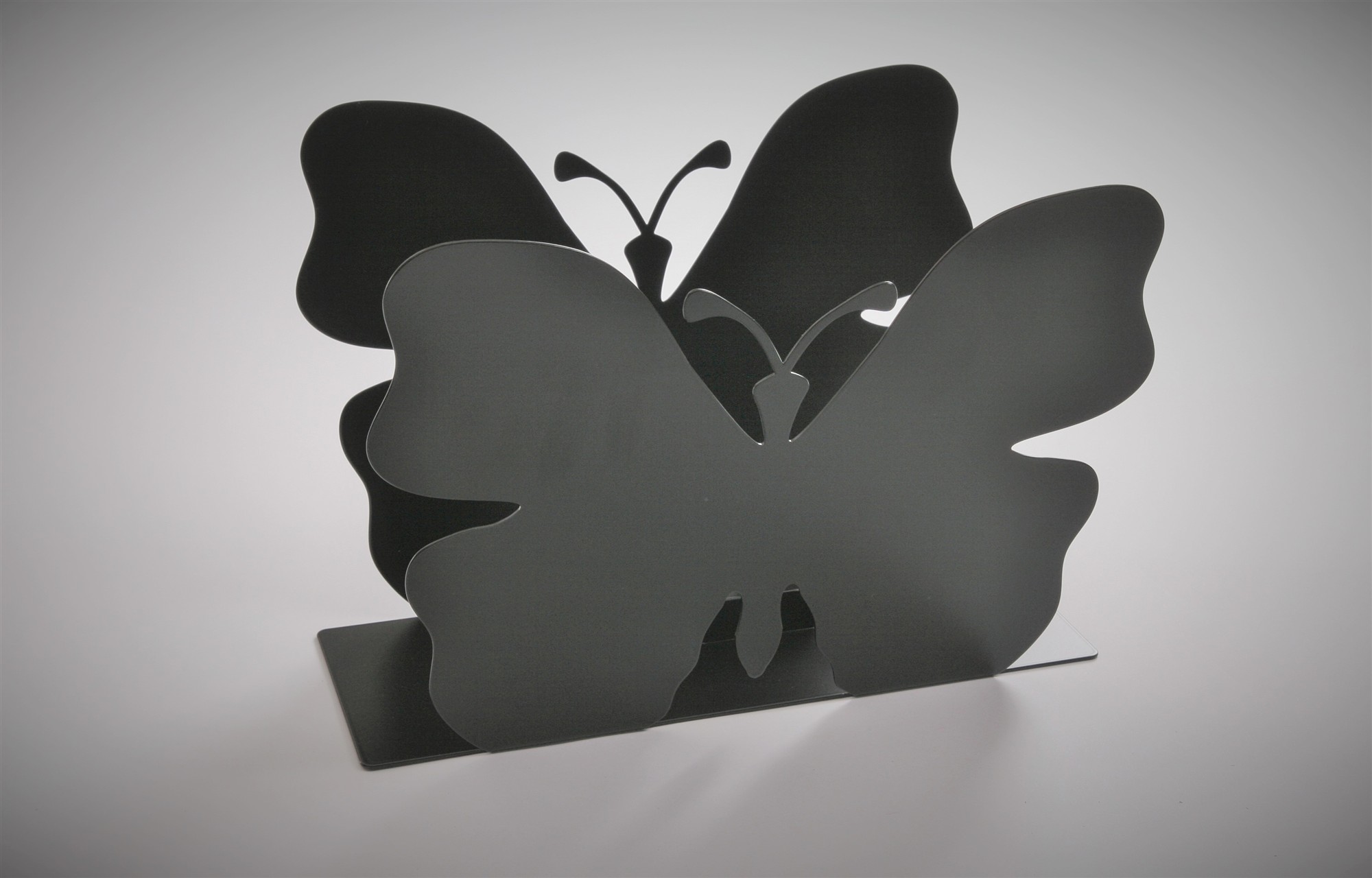Zeitungsständer Butterfly solo 23x32x12cm schwarz SZAGATO Made in Germany  Zeitschriftenständer Metall Zeitschriftenhalter Zeitungshalter modern