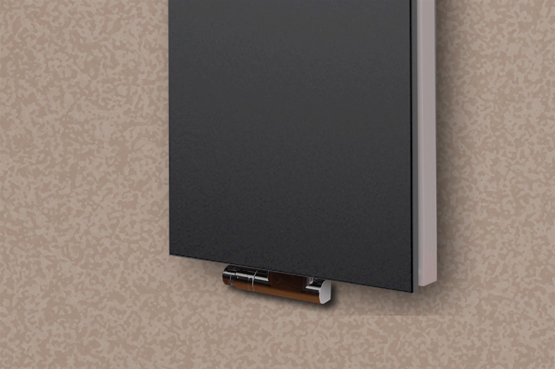 BADHEIZKÖRPER Design Mirror Steel 6 180x47cm 1964 Watt anthrazit (+1 Halter 15mm) SZAGATO Designheizkörper Handtuchheizkörper mit Mittelanschluss