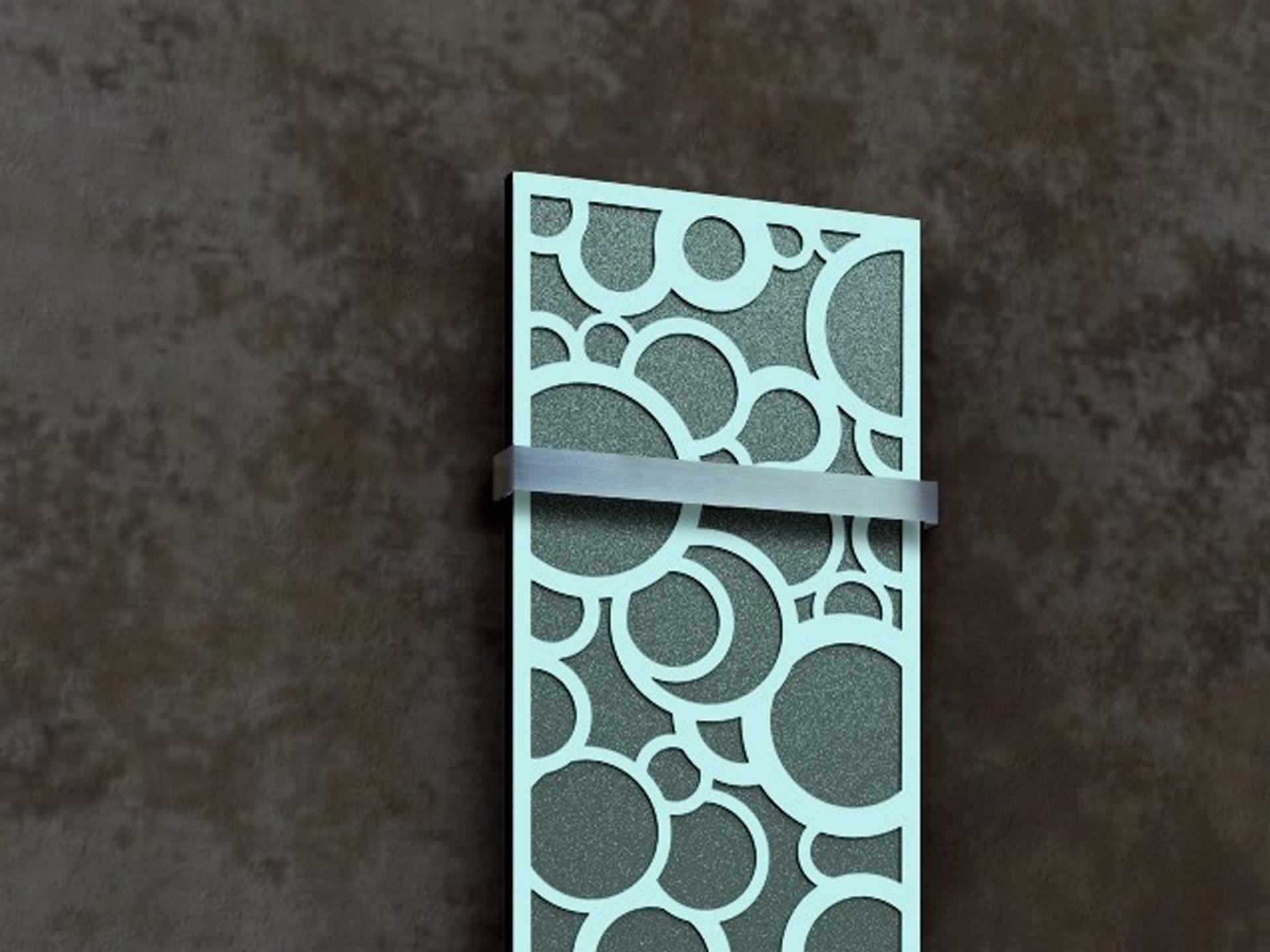 BADHEIZKÖRPER Design Kreta 3 180x47cm 1118 Watt anthrazit moonstone weiß (+1 Halter 50mm) SZAGATO Designheizkörper mit Mittelanschluss Handtuchwärmer