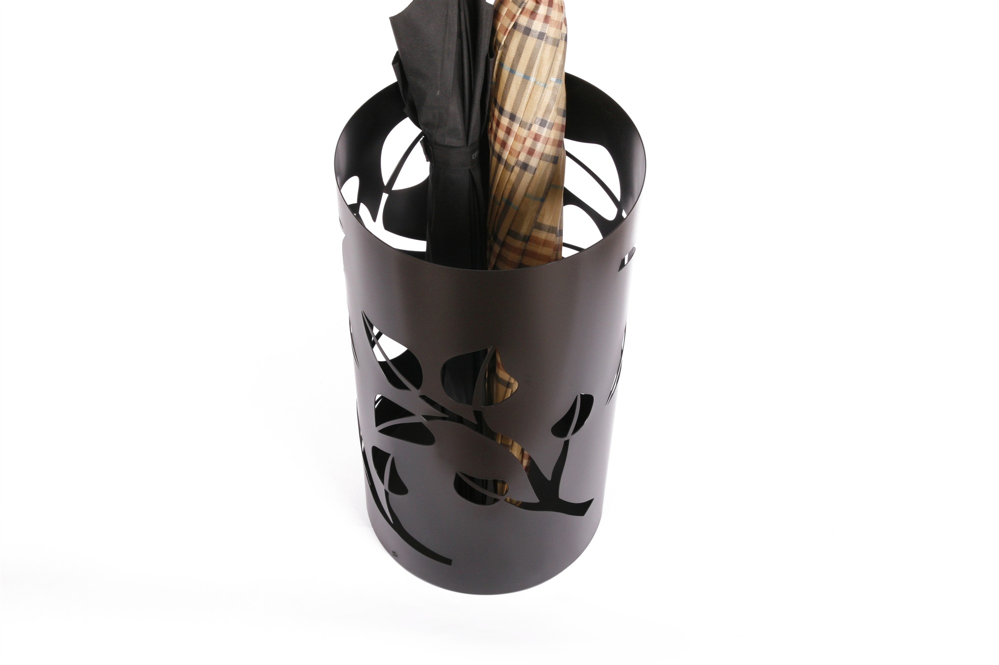 Schirmständer Design Leaves 49xØ23cm schwarz SZAGATO Made in Germany moderner Regenschirmständer groß Schirmhalter Regenschirmhalter Design