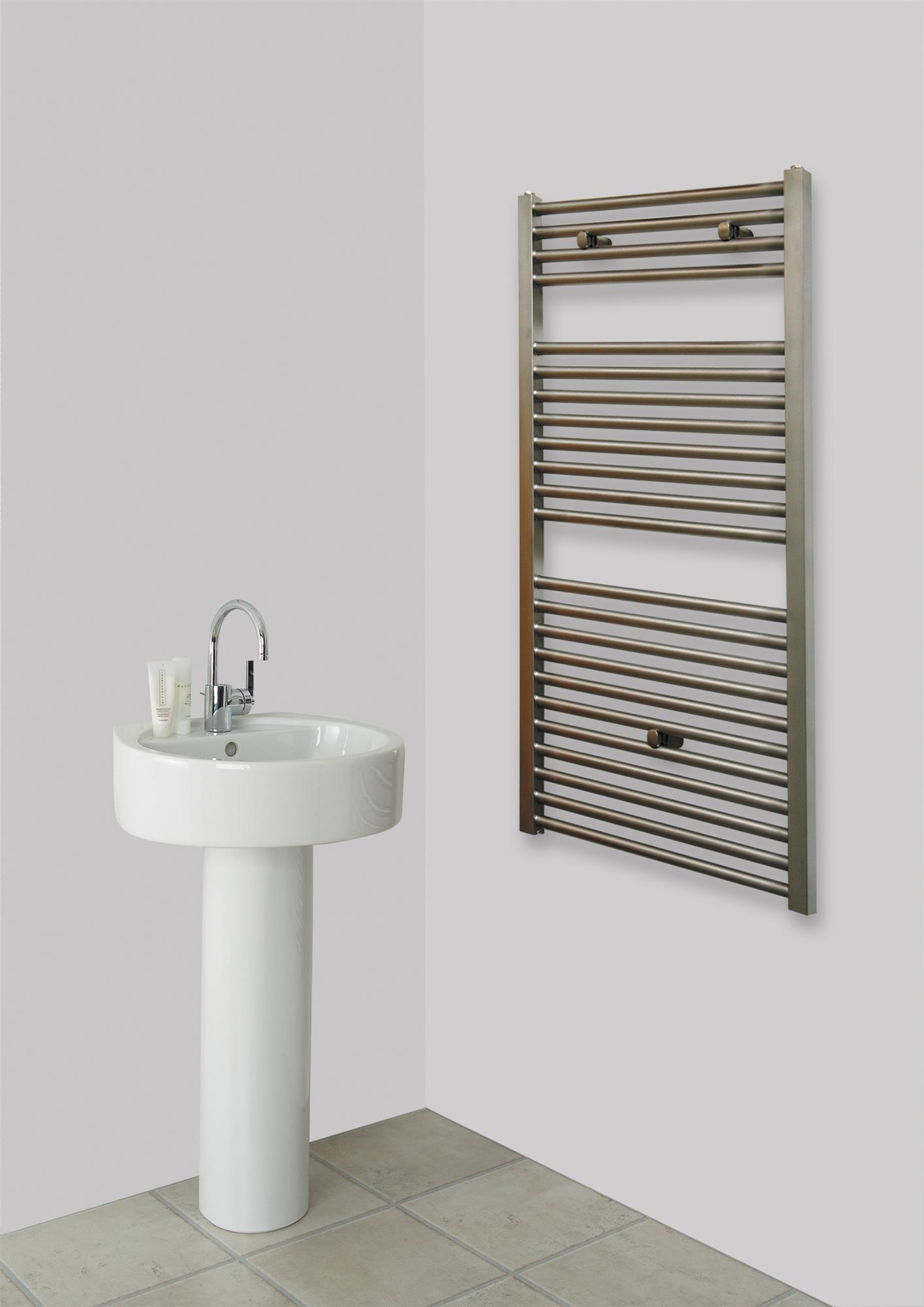 BADHEIZKÖRPER Design Hamburg 2 121x60cm 811 Watt  SZAGATO Design Heizkörper Handtuchheizkörper Seitenanschluss Handtuchwärmer mit Seitenanschluss