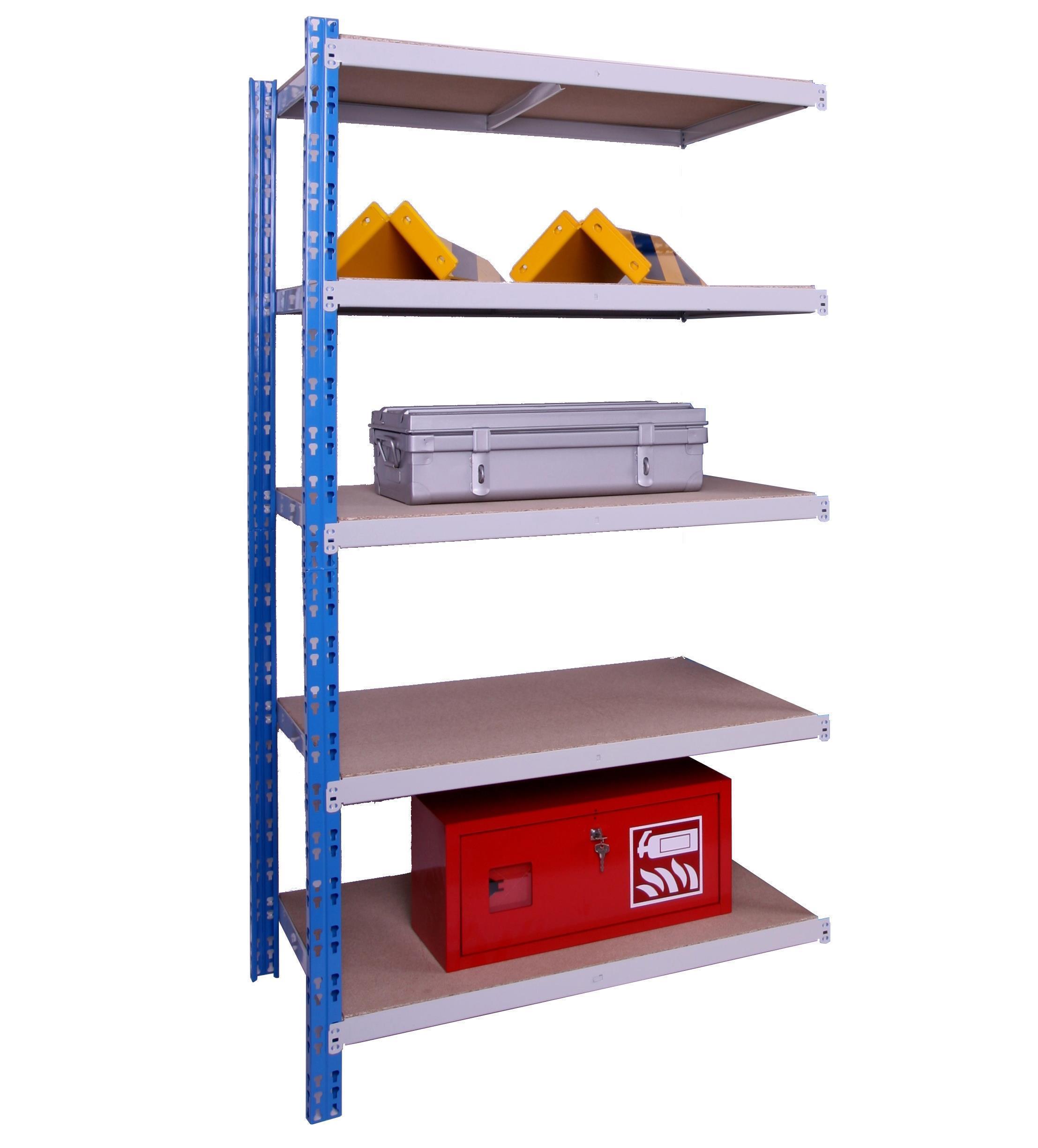 Schwerlast Regalsystem blau SZAGATO Regal breit Steckregal Metallregal Fachbodenregal Lagerregal Schwerlastregal #1