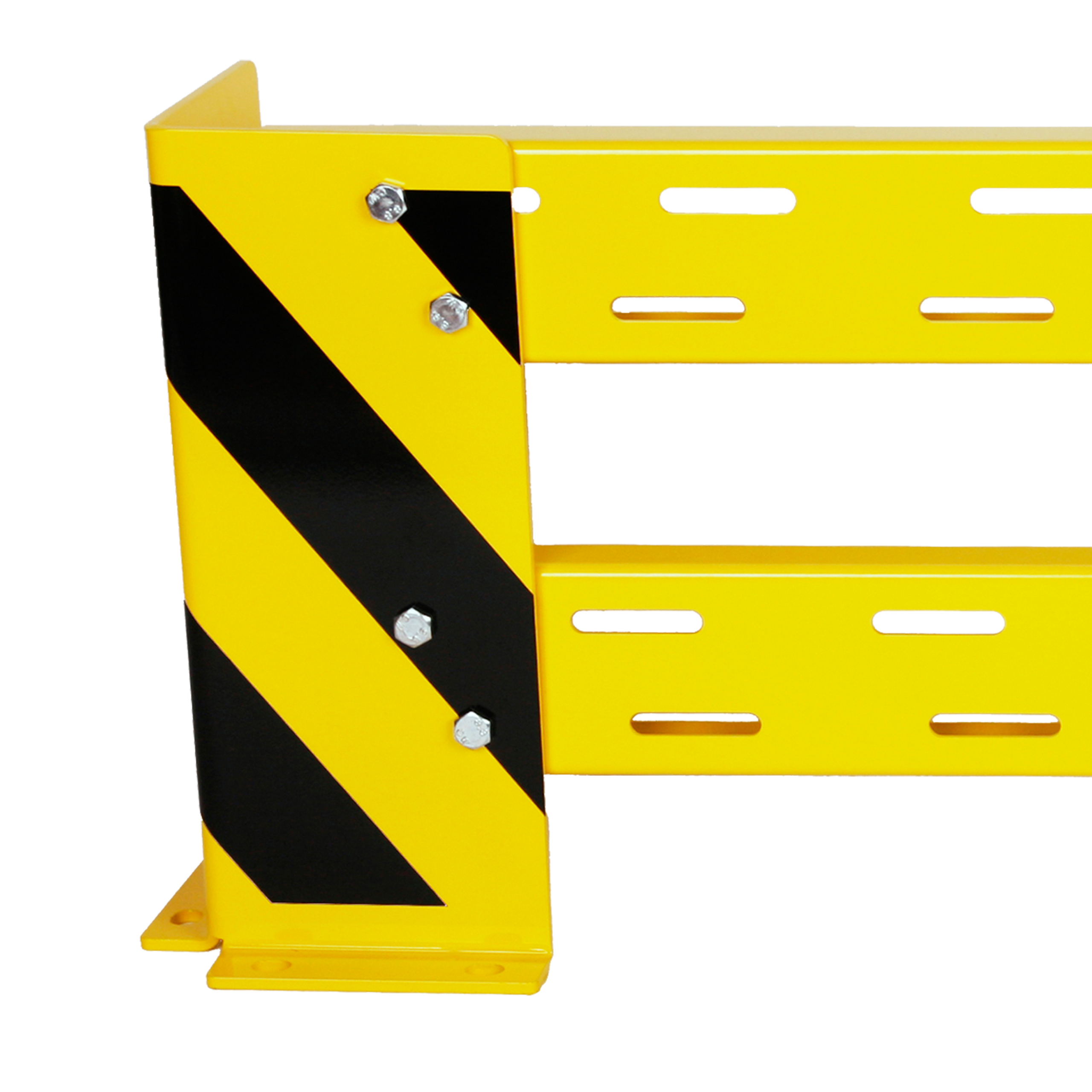Rammschutz Planke 115-203cm +2 Rammschutze +8 Dübel SZAGATO Rammschutz Balken Regal Anfahrschutz Regale Rammschutzbügel Rammschutzecke Anfahrschutze