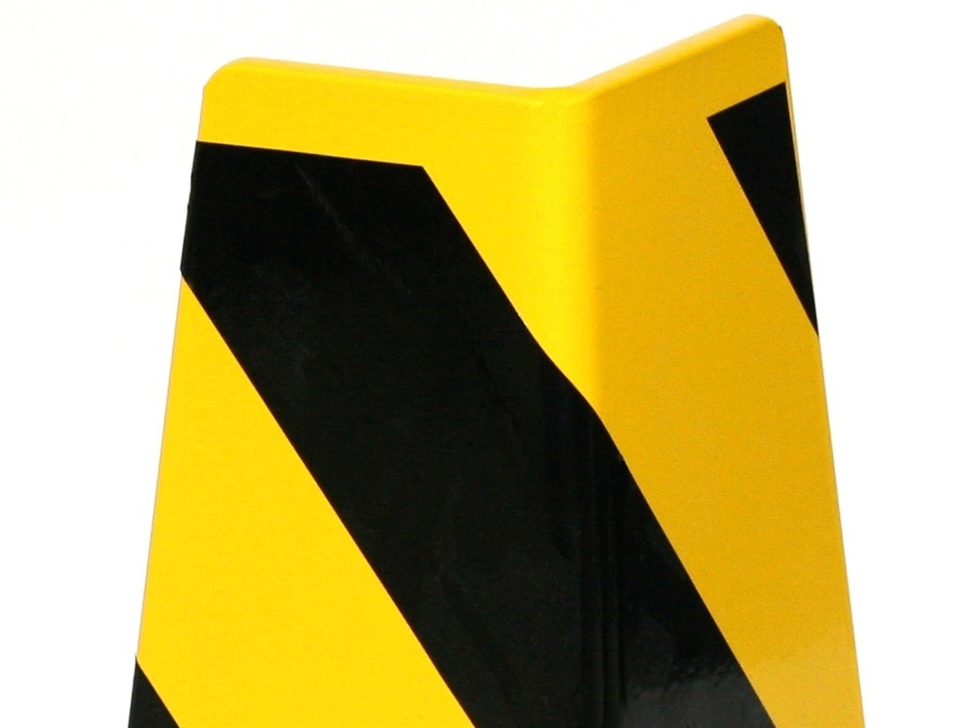 Rammschutz SET (8 Stück) 400x165x165x5 mm gerade inkl. 32 Einschlagdübel  SZAGATO Regal Anfahrschutz  Rammschutzbügel  Anfahrschutzecke