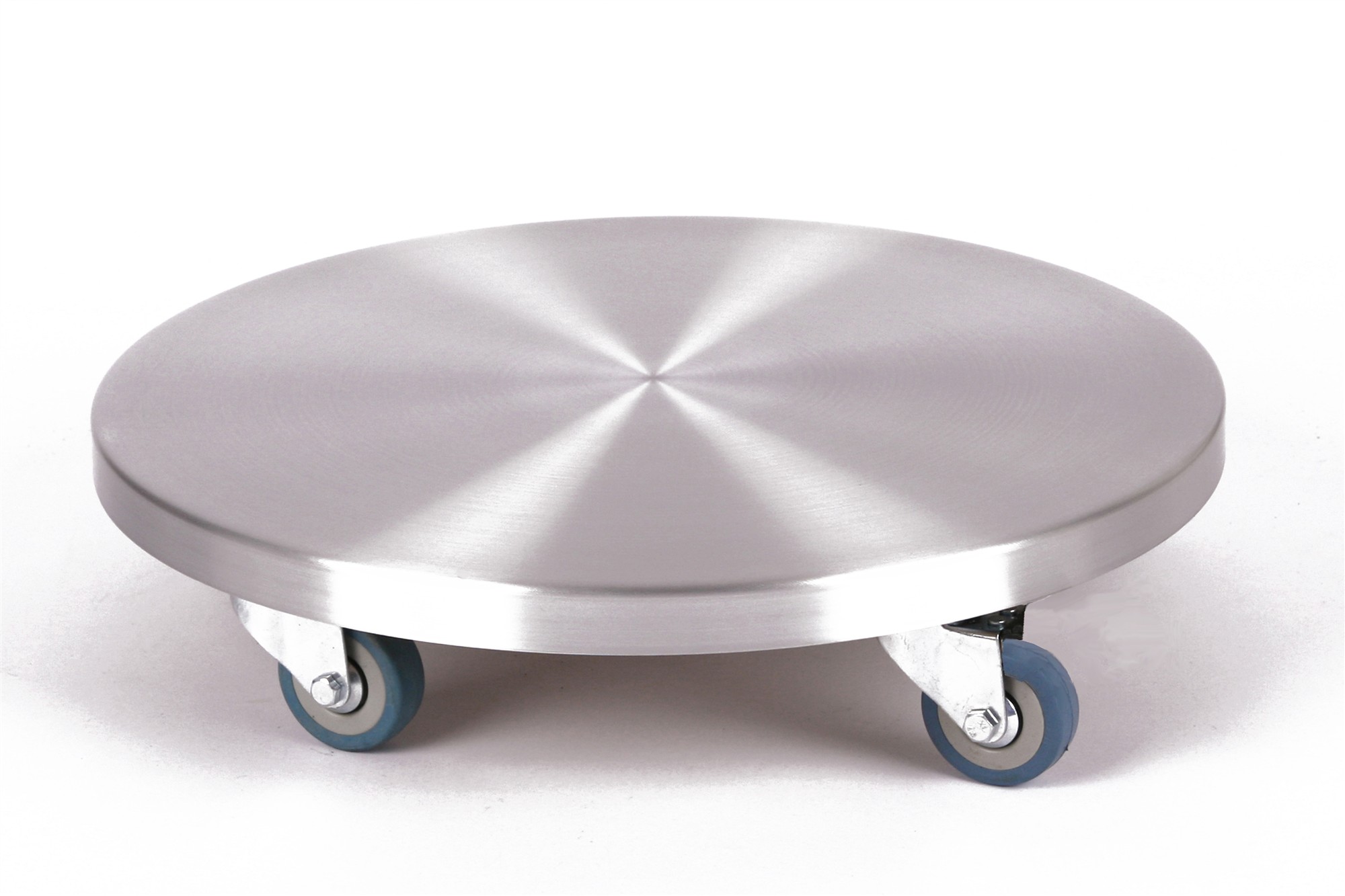 Rollbrett Pflanzenroller Ø30cm ALU 150kg PU-Rolle SZAGATO Made in Germany Blumenuntersetzer Möbelroller Outdoor Blumenroller Transportroller