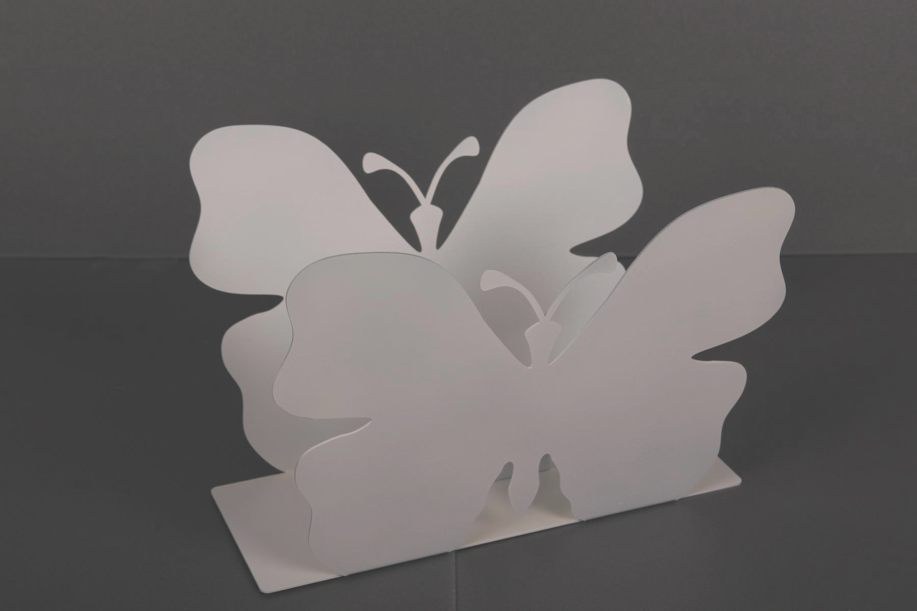 Zeitungsständer Butterfly solo 23x32x12cm weiß SZAGATO Made in Germany  Zeitschriftenständer Metall Zeitschriftenhalter Zeitungshalter modern